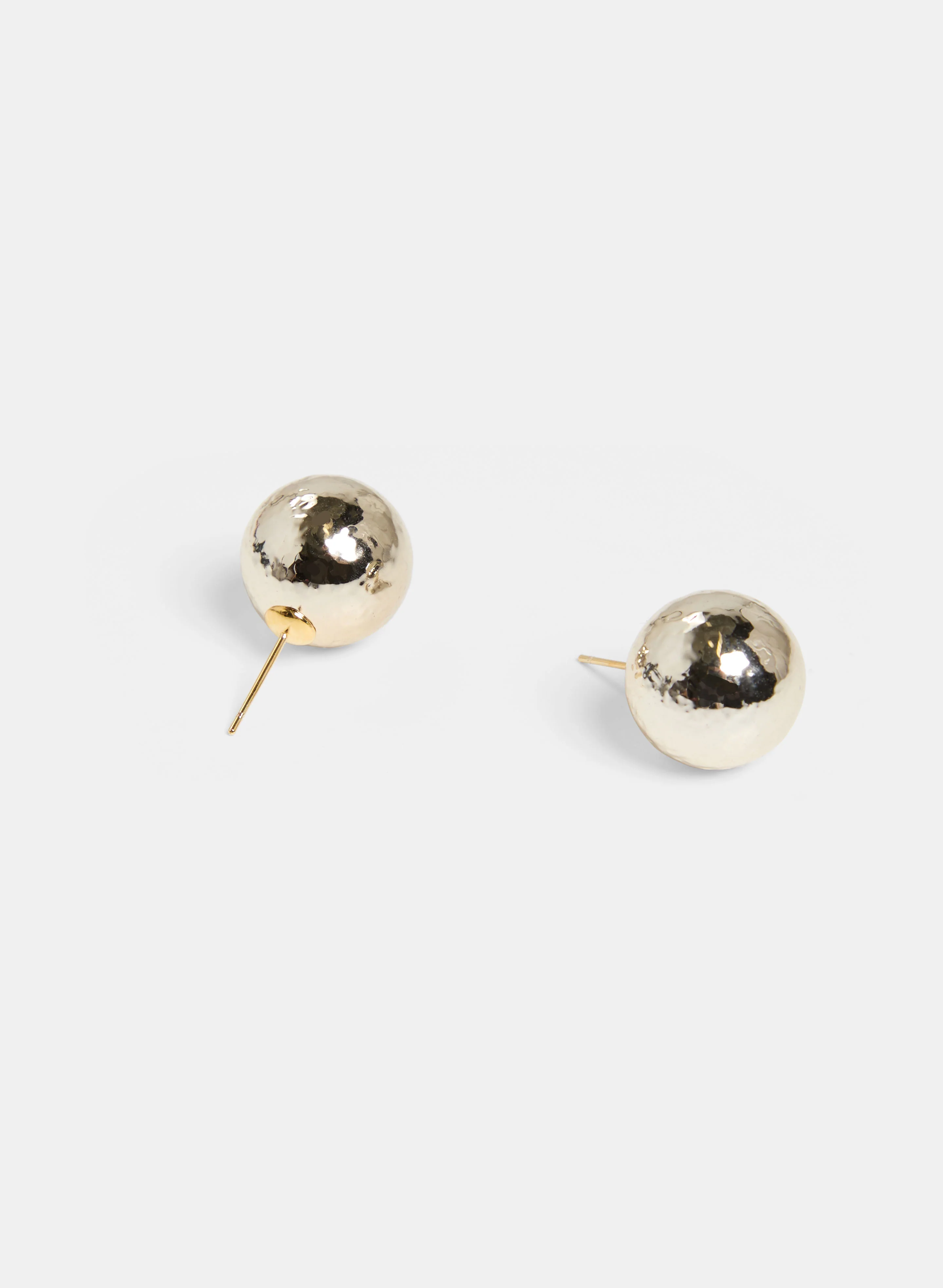 Metallic Half-Sphere Earrings - Image 3