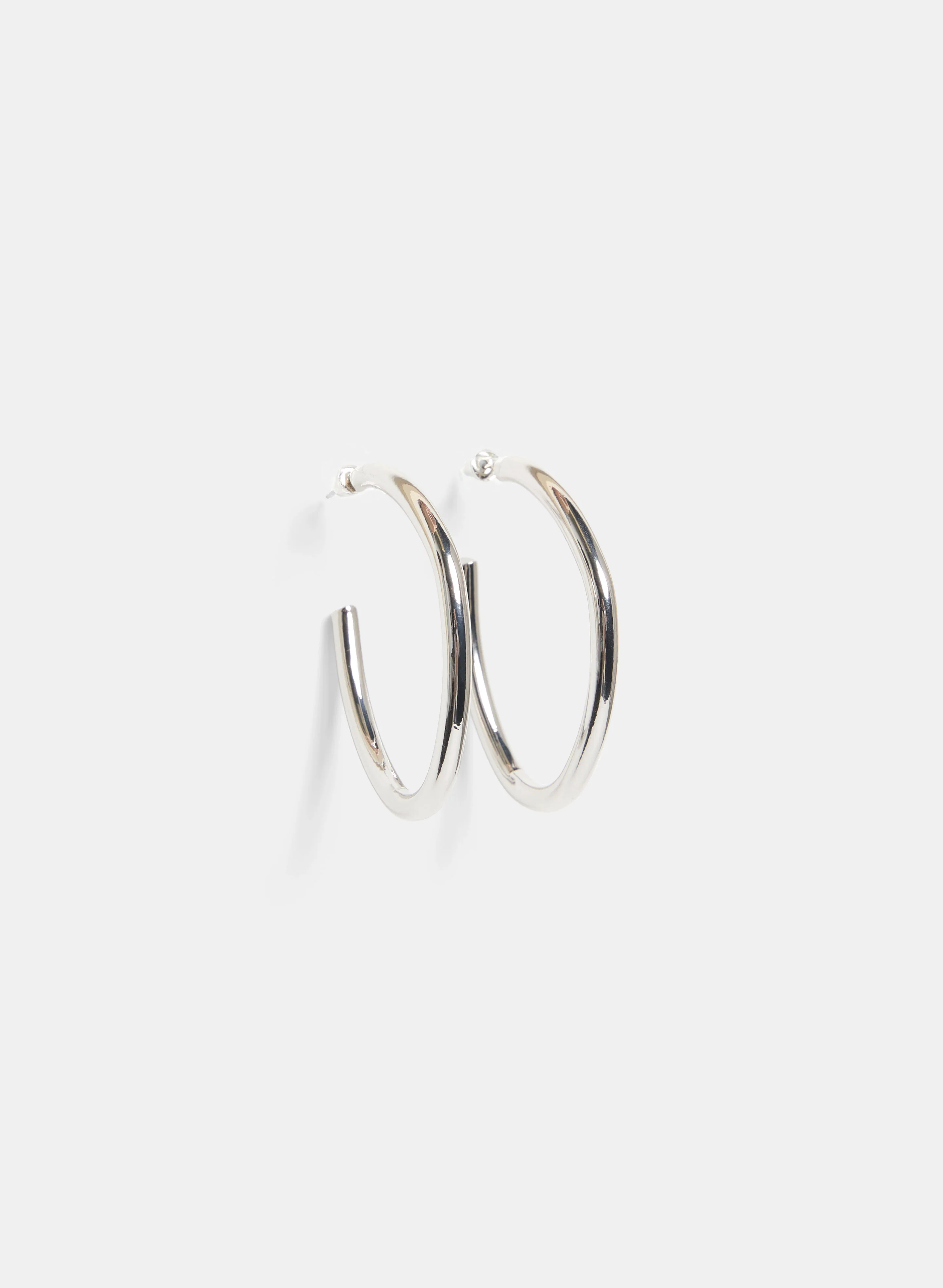Metallic Hoop Earrings - Image 4