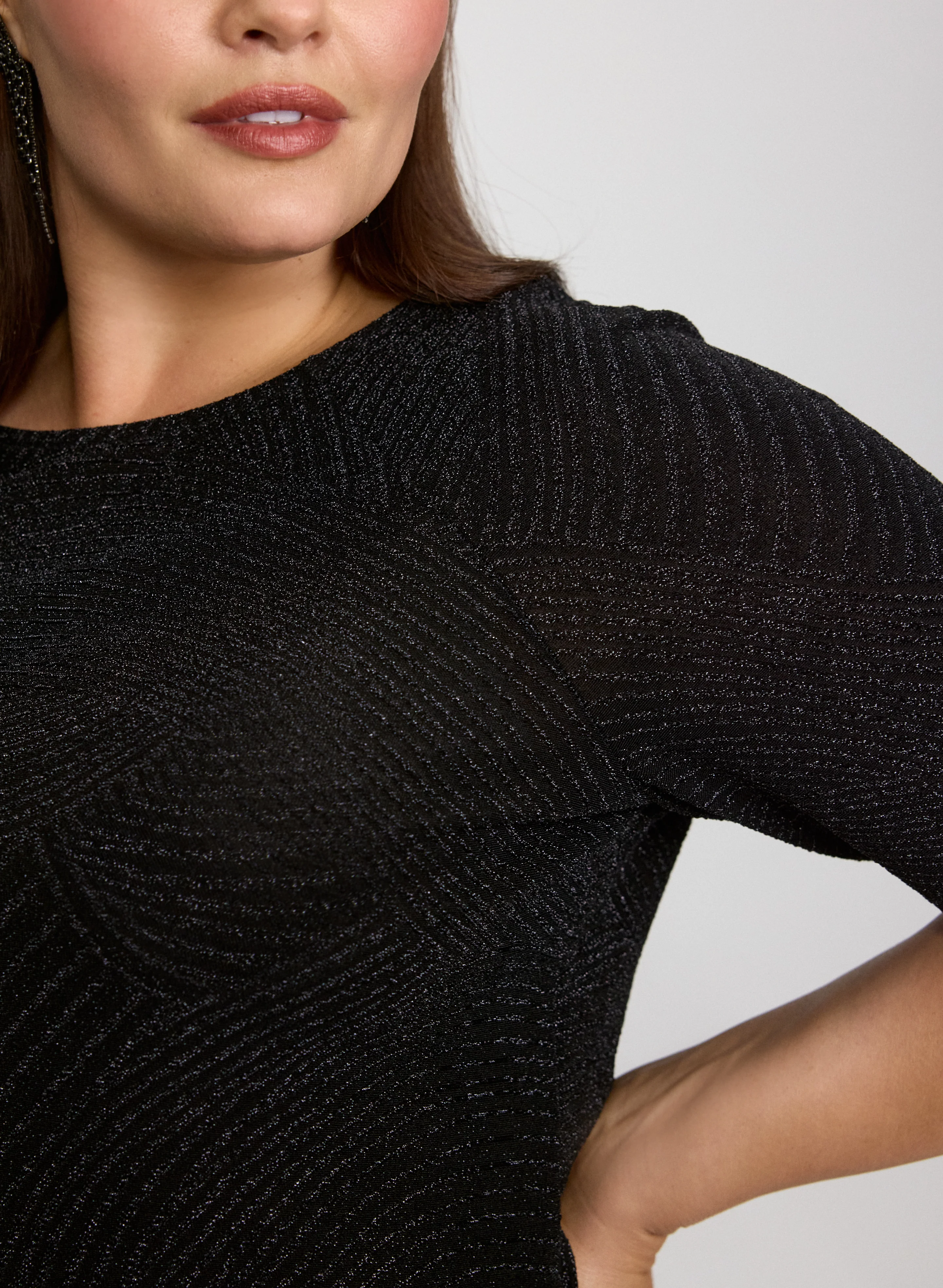 Metallic Jacquard Top - Image 3