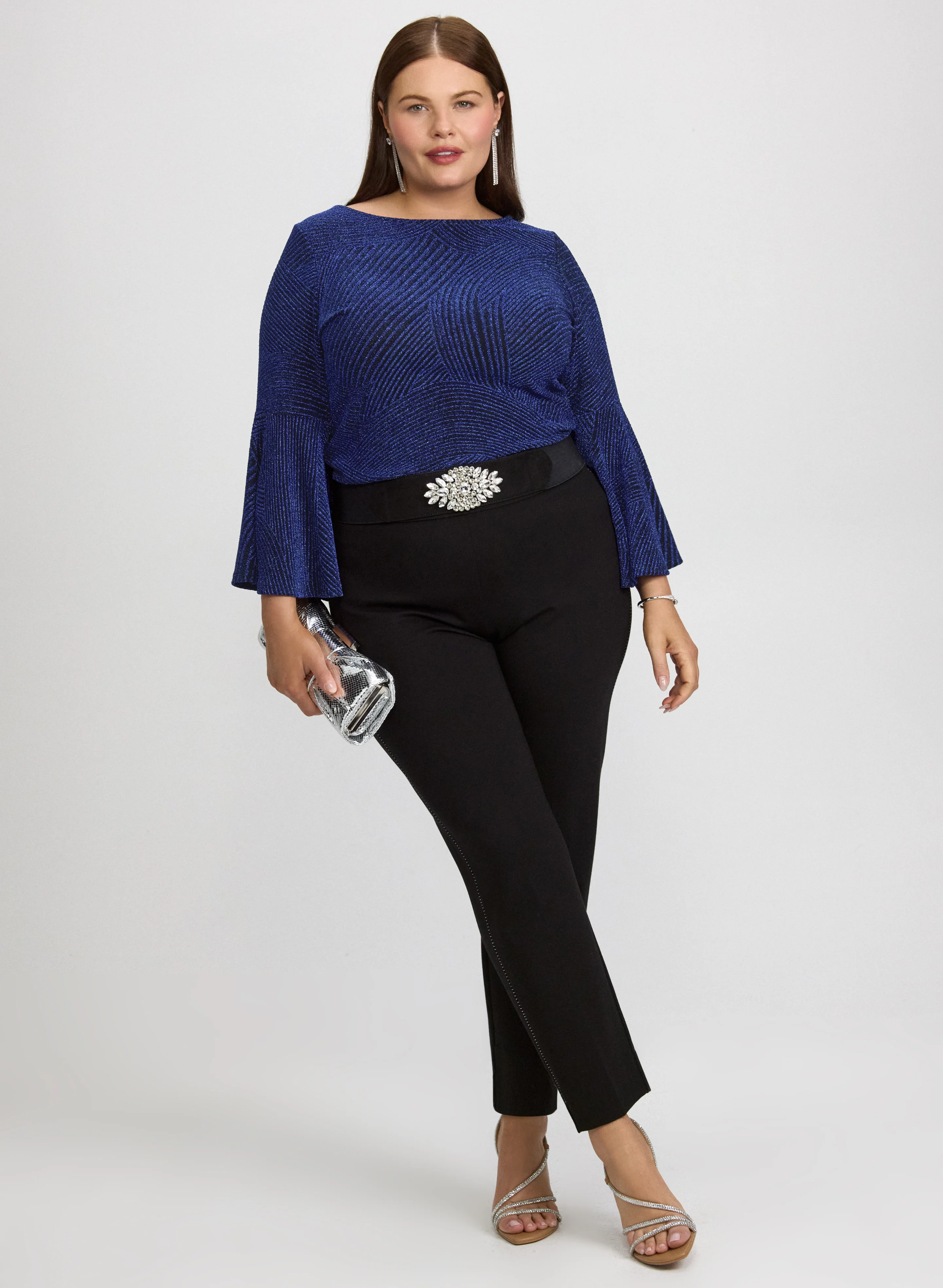 Metallic Jacquard Top - Image 3
