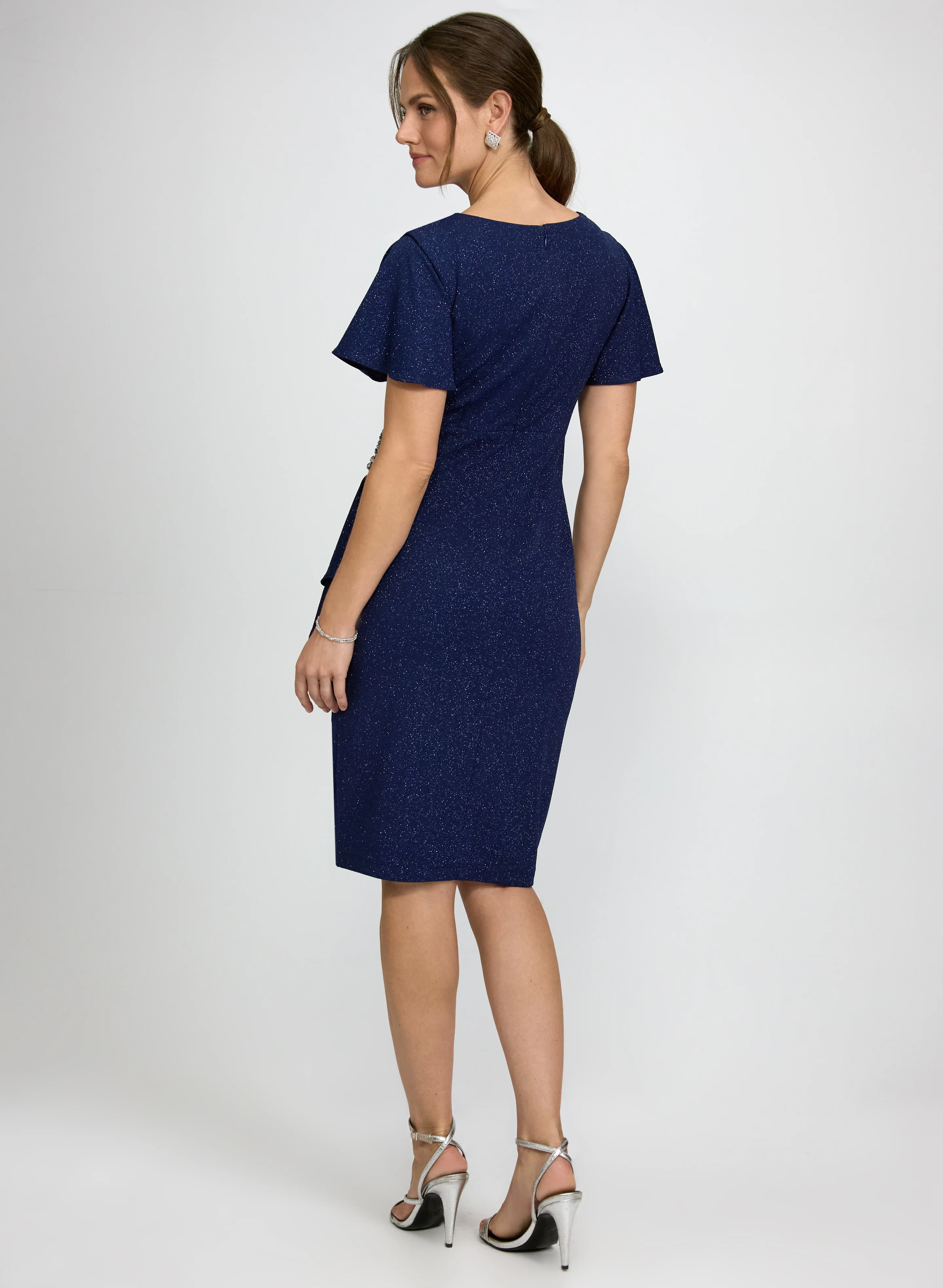 Metallic Knit Dress - Image 4