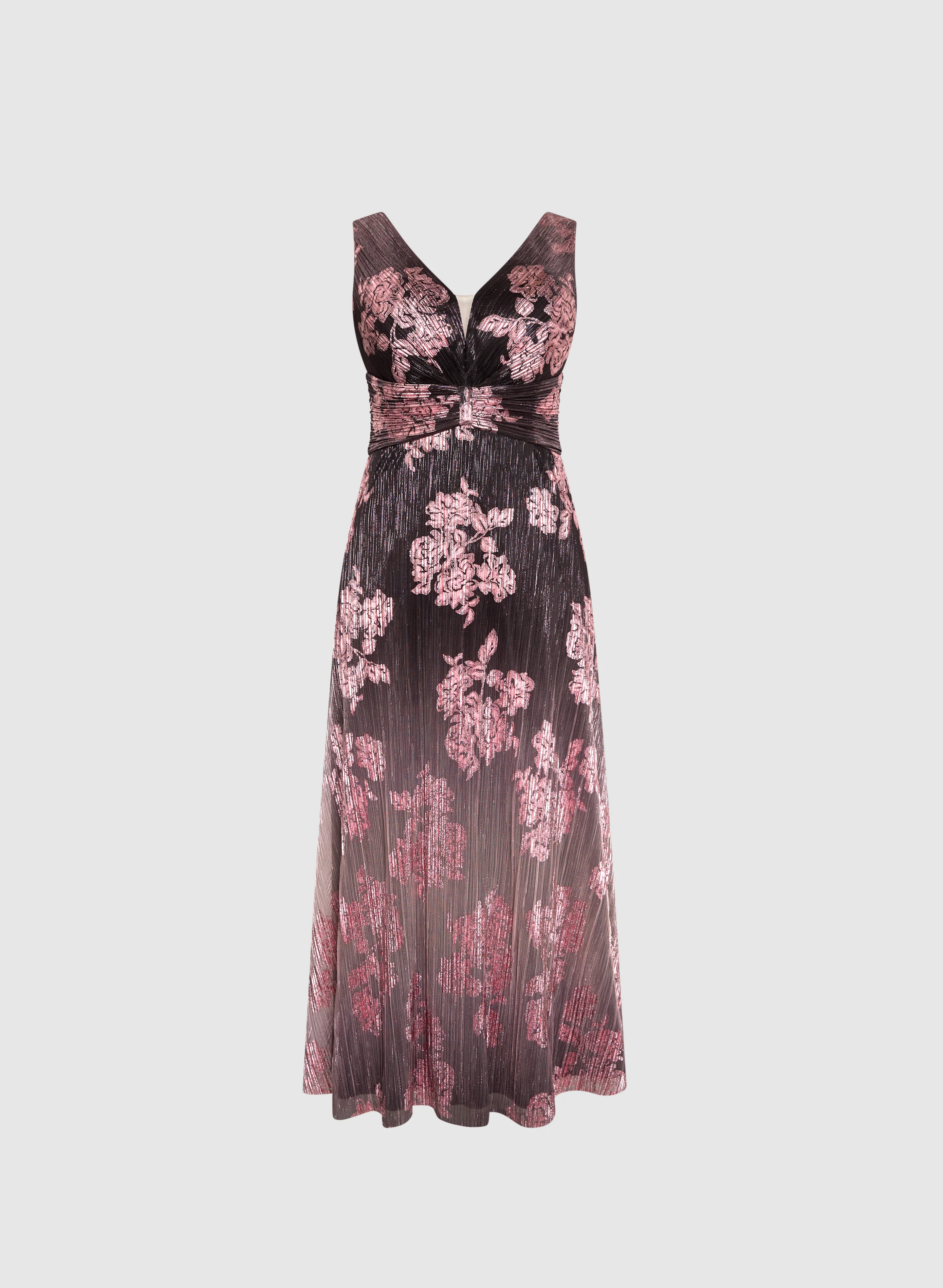 Metallic Pleated Dress - Image 5