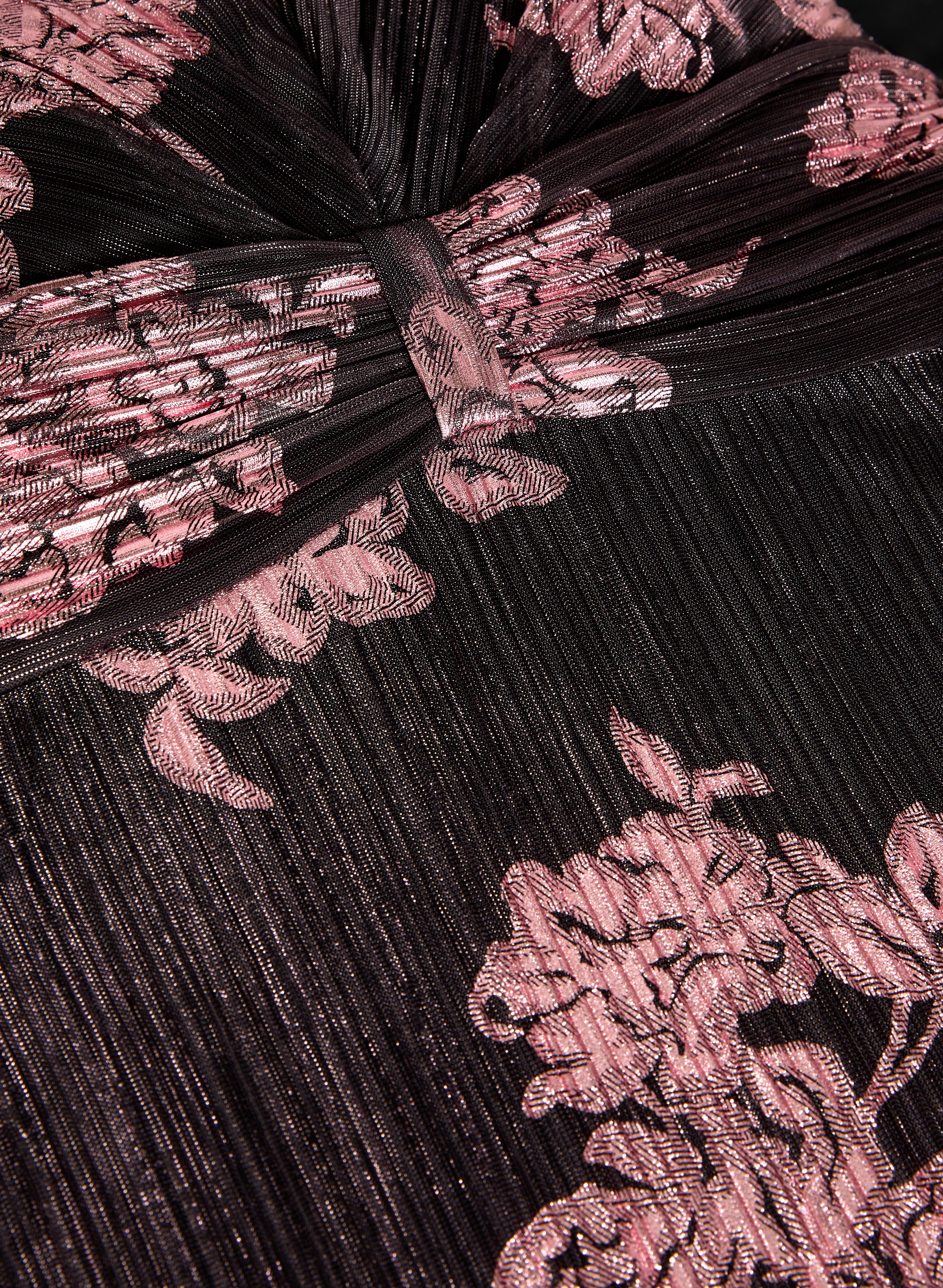 Metallic Pleated Dress - Image 6