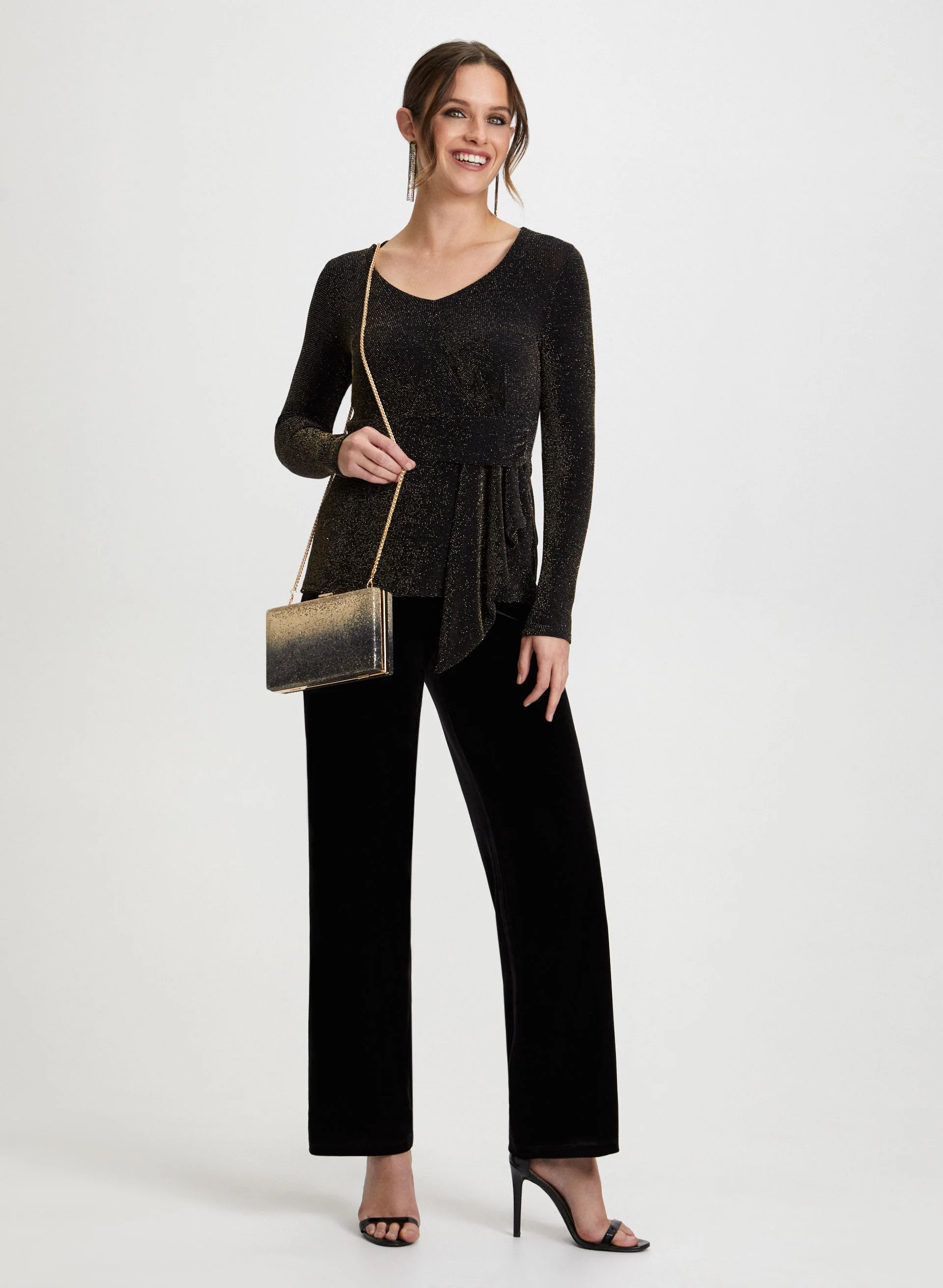 Metallic Sash Detail Top - Image 3