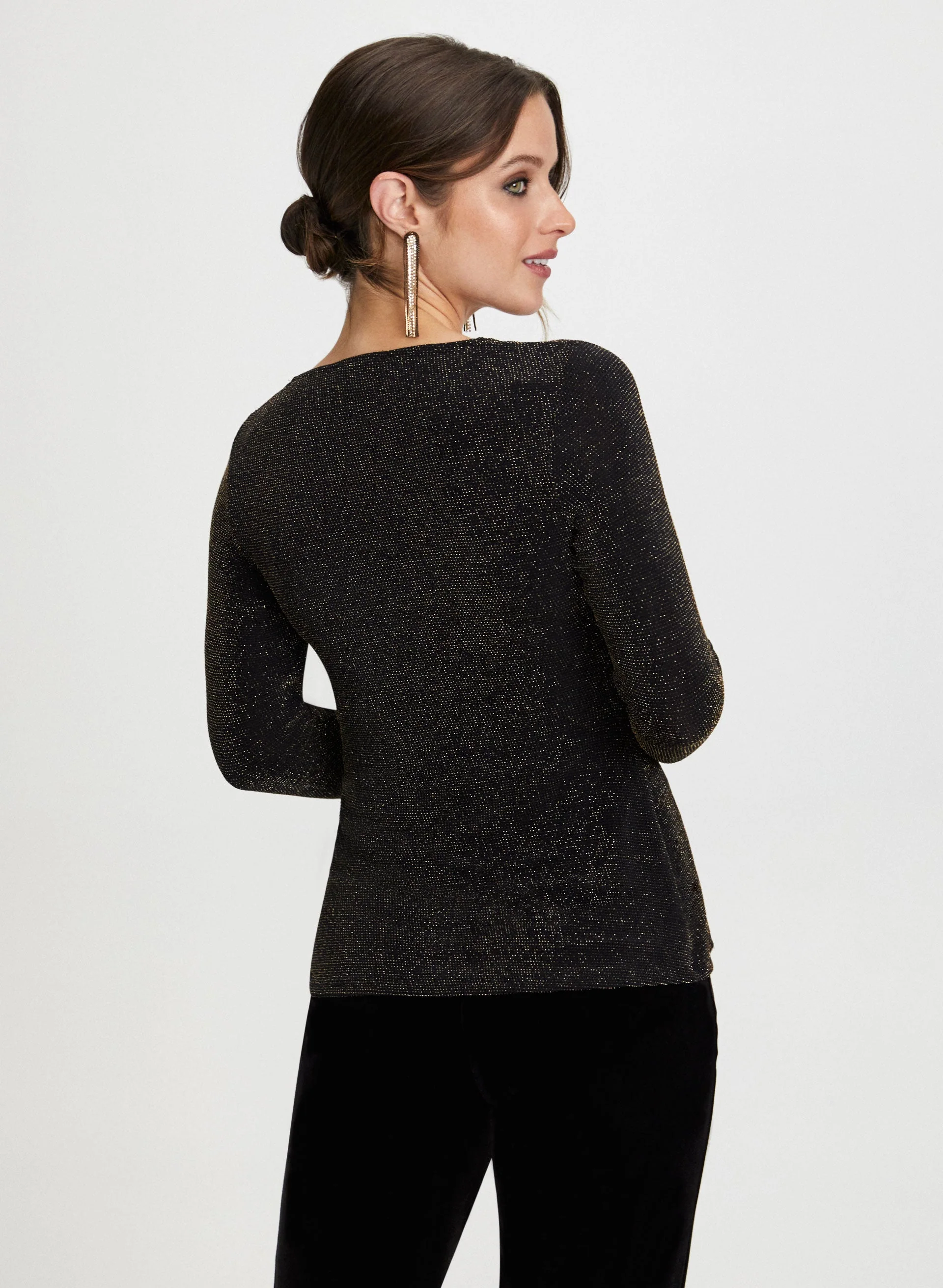 Metallic Sash Detail Top - Image 4