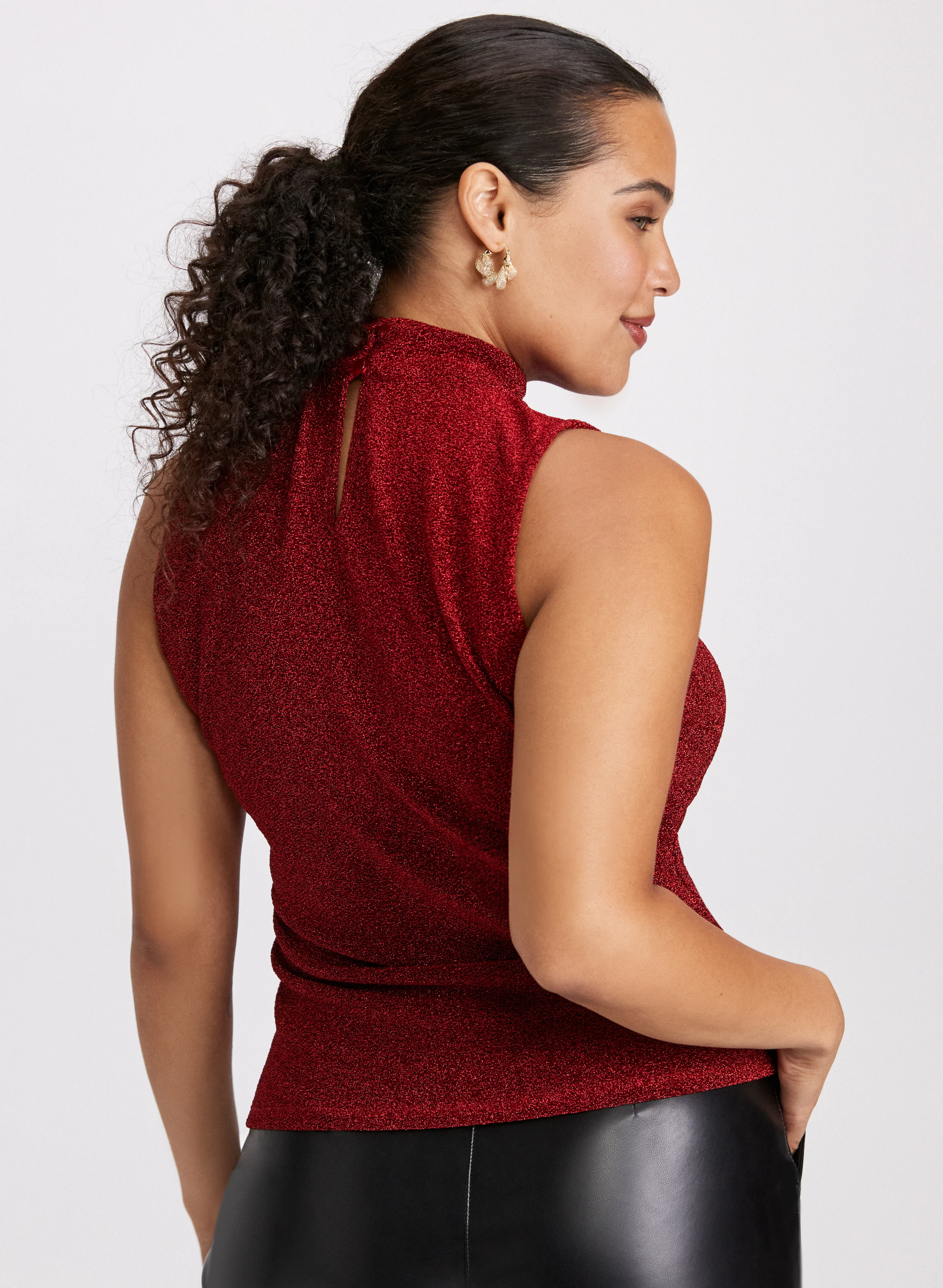 Metallic Sleeveless Top - Image 3
