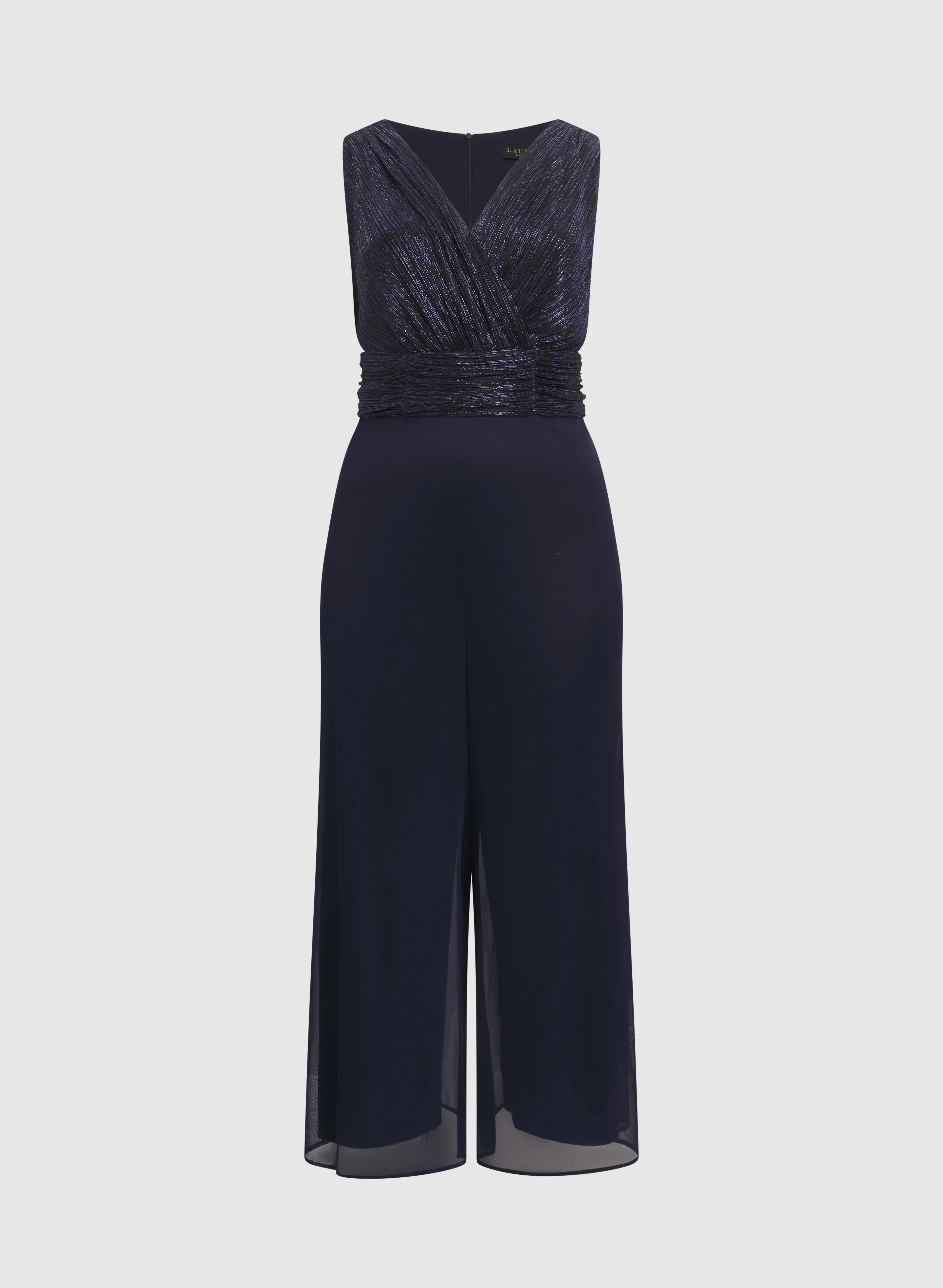 Metallic Wide-Leg Jumpsuit - Image 6