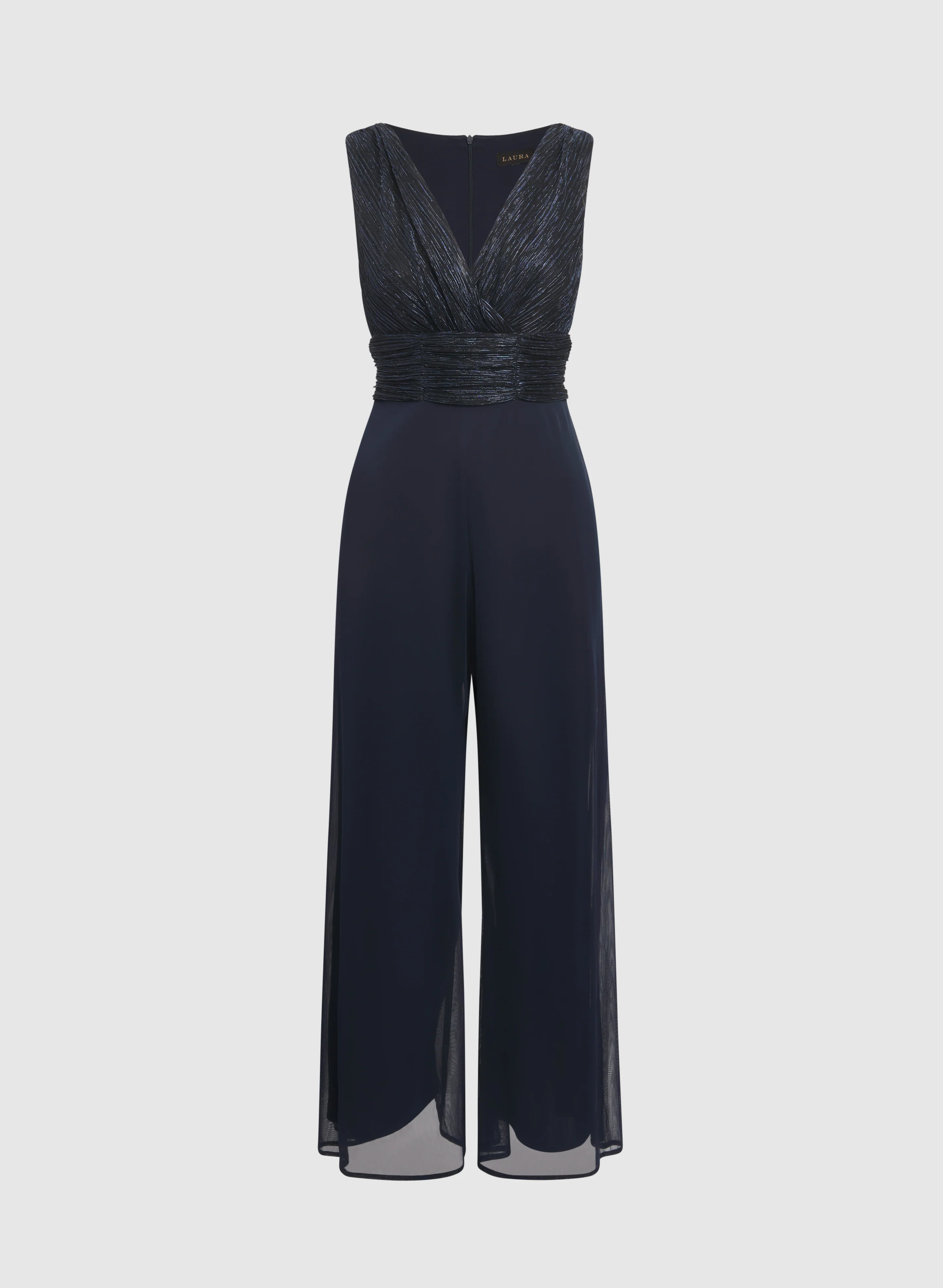 Metallic Wide-Leg Jumpsuit - Image 6
