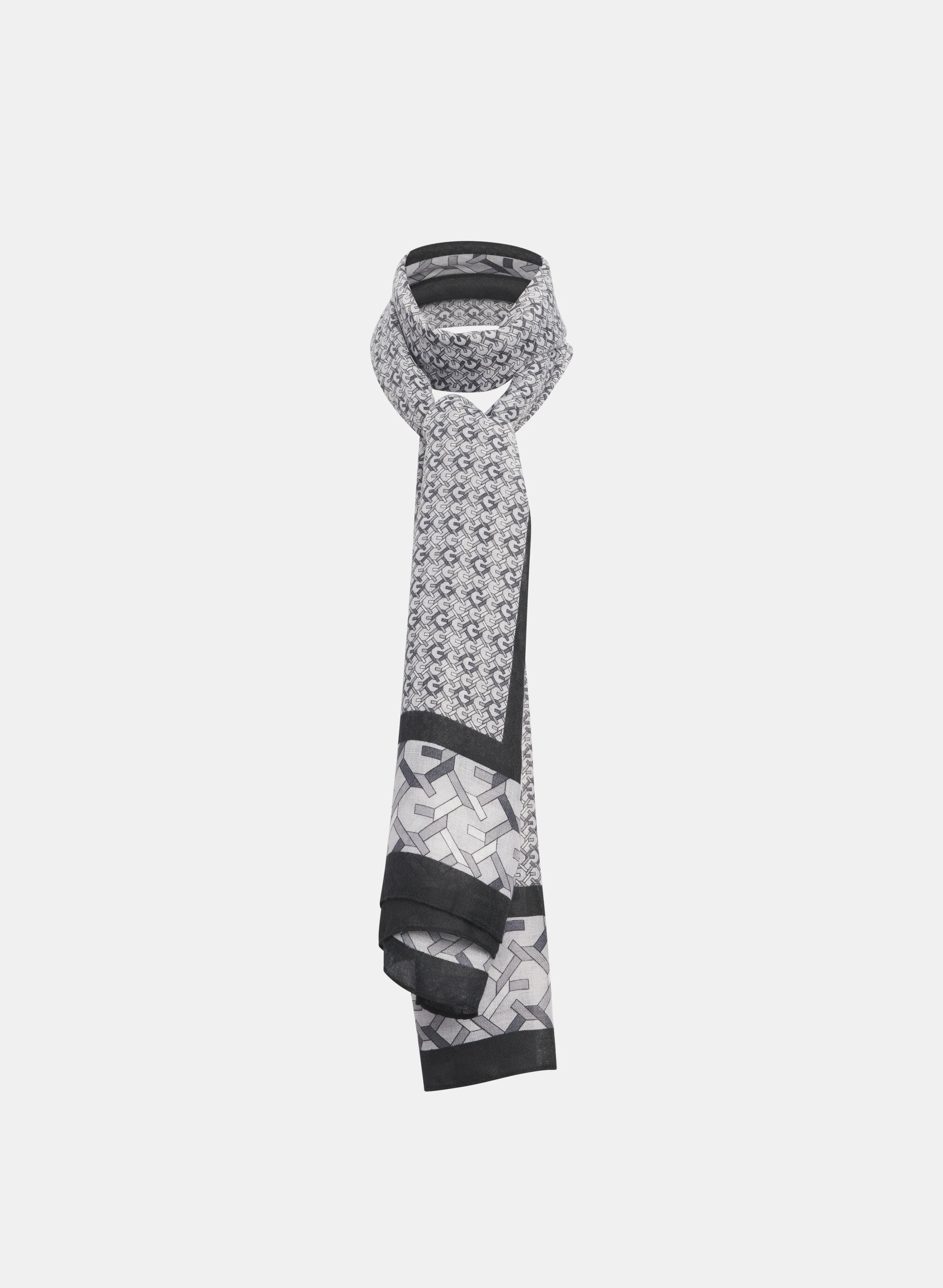 Mixed Geometric Print Scarf