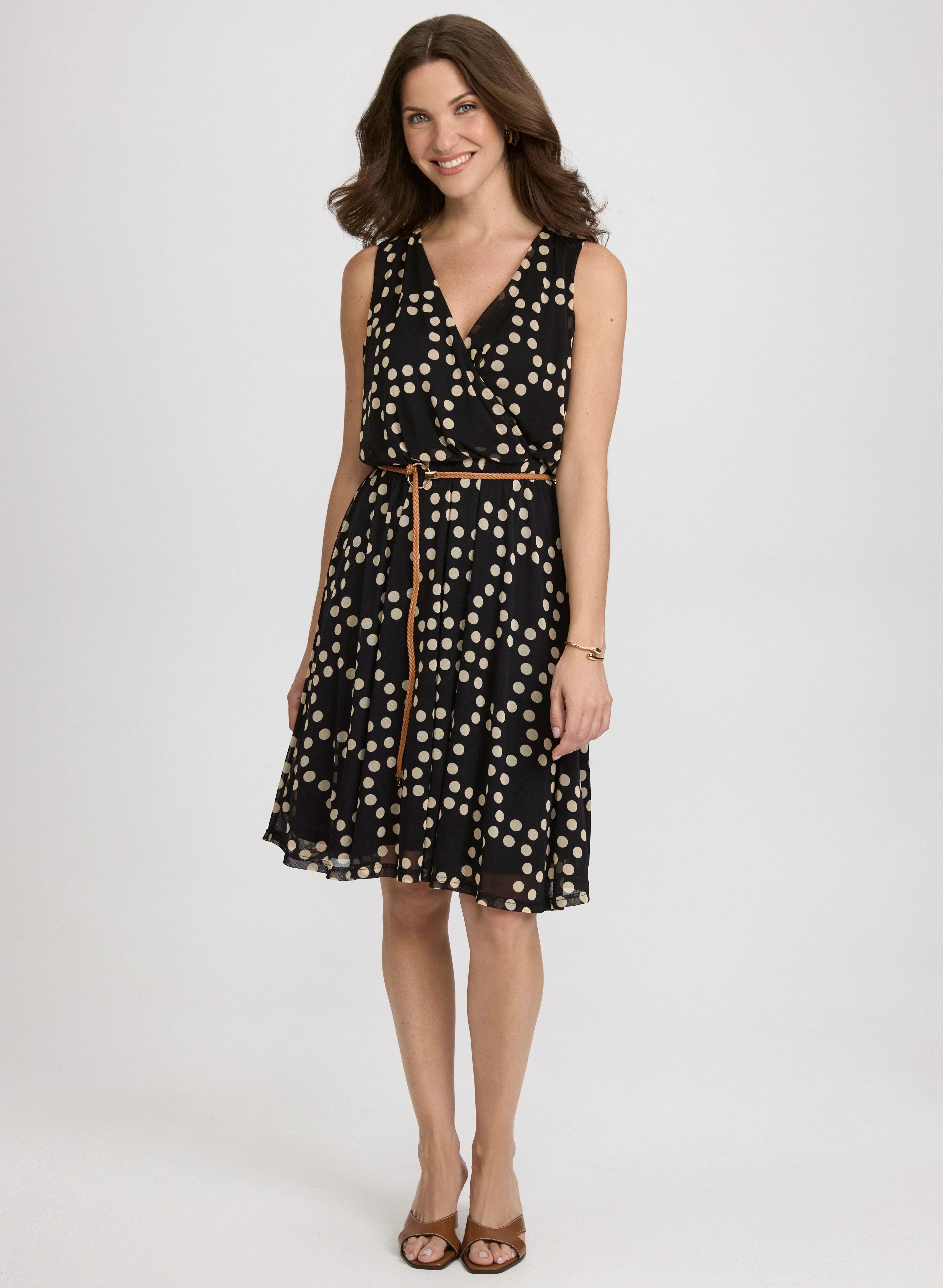 Mixed Polka Dot Dress