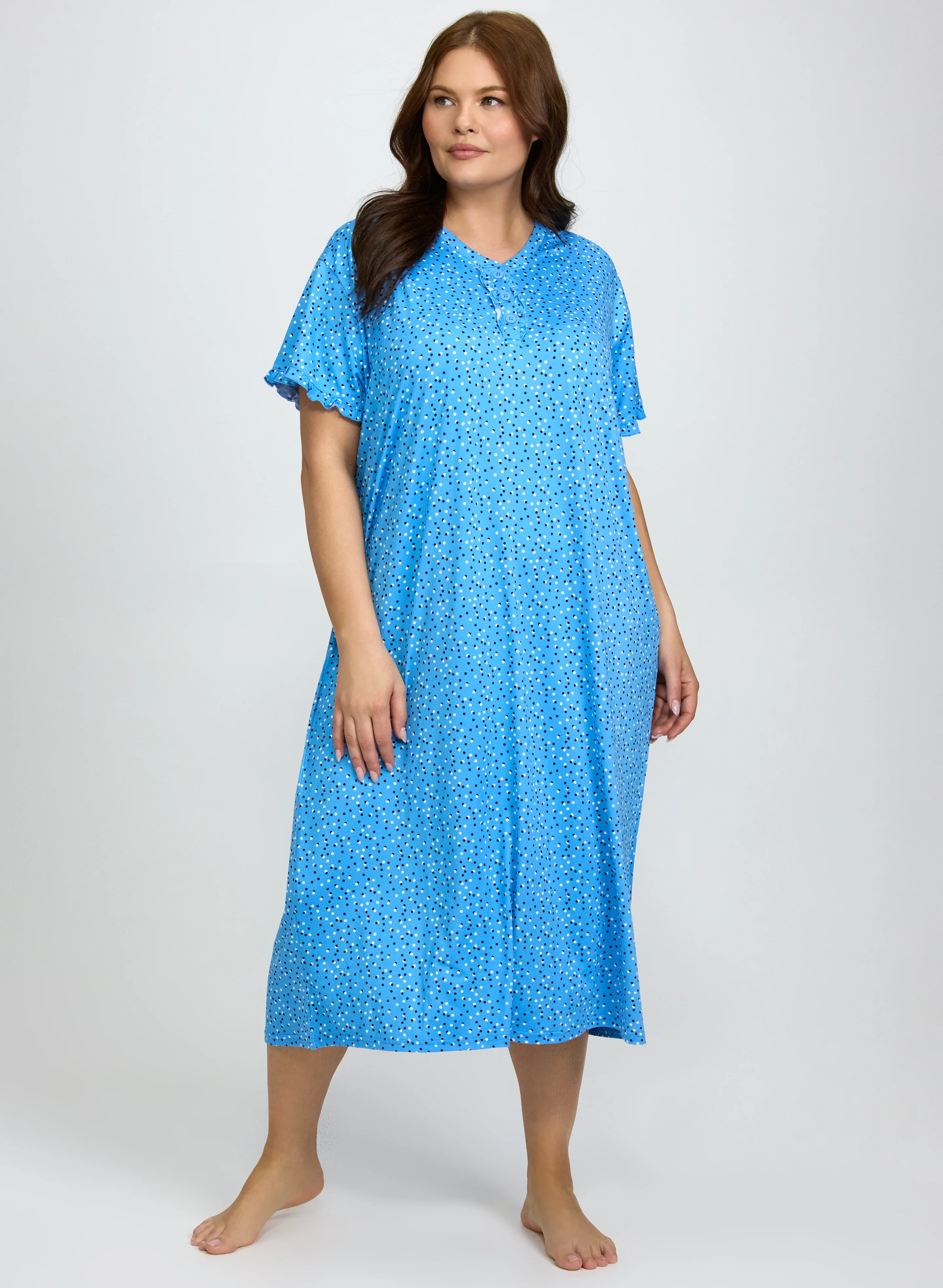 Mixed Polka Dot Night Gown