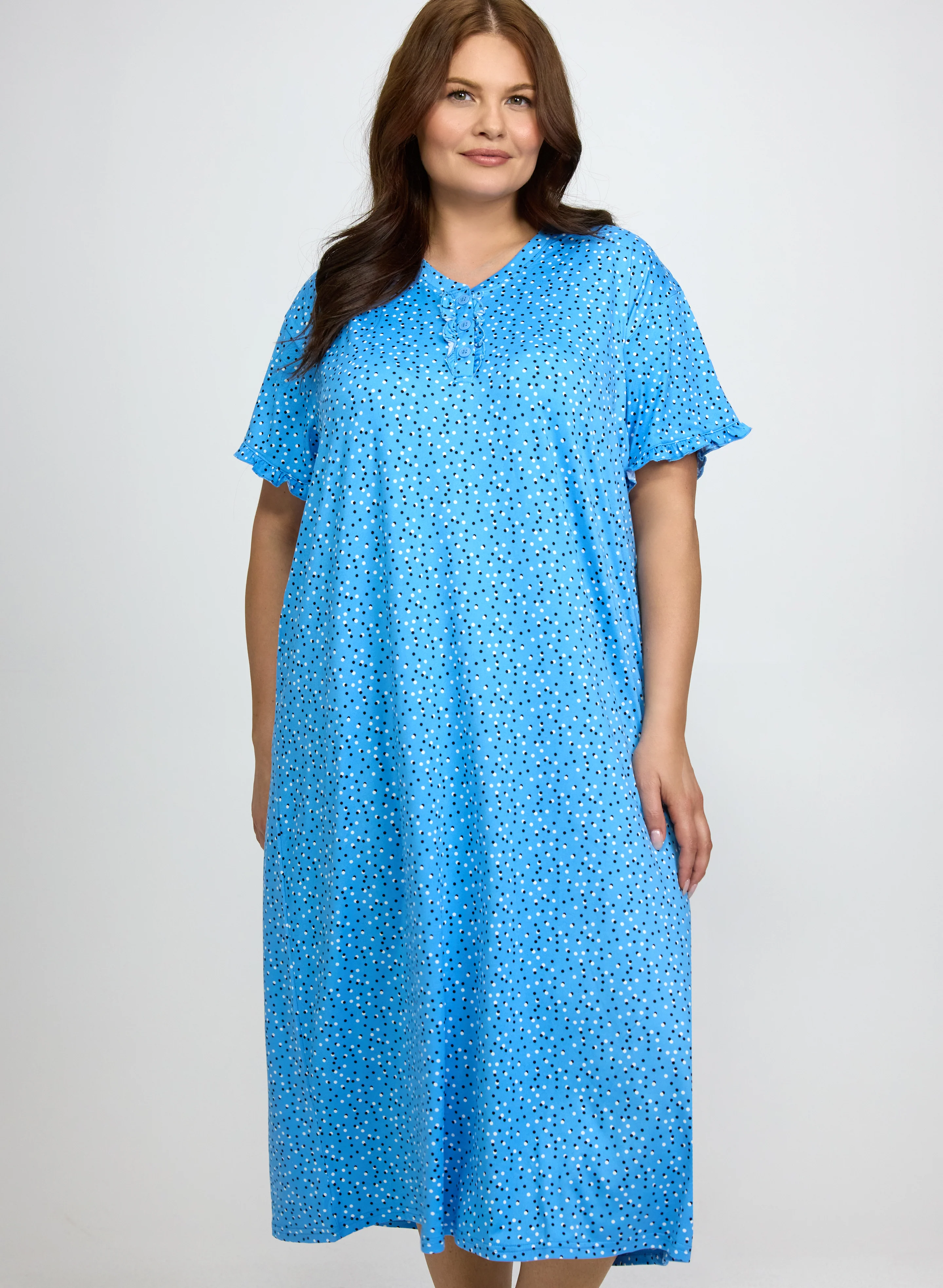 Mixed Polka Dot Night Gown - Image 5