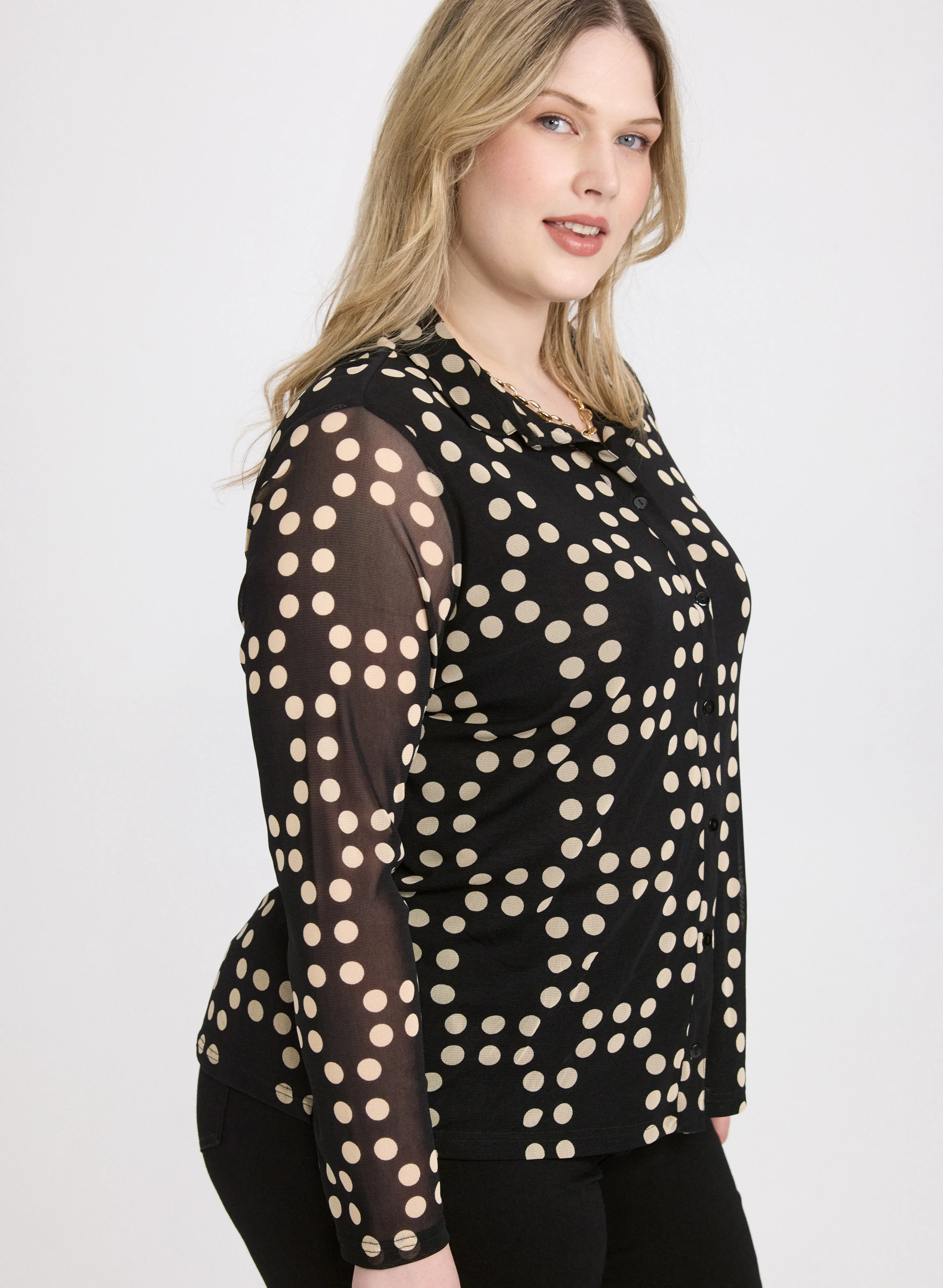 Mixed Polka Dot Top - Image 2