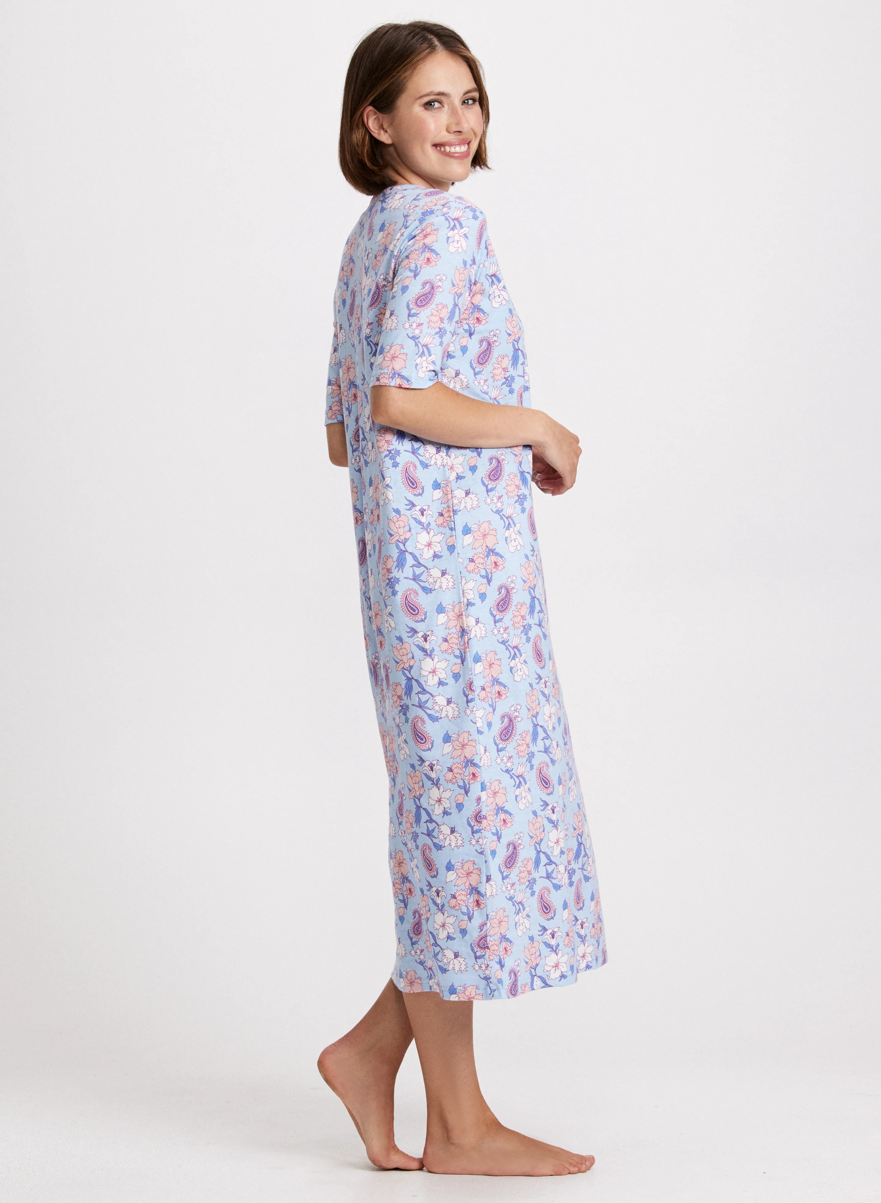 Mixed Print Nightgown - Image 3