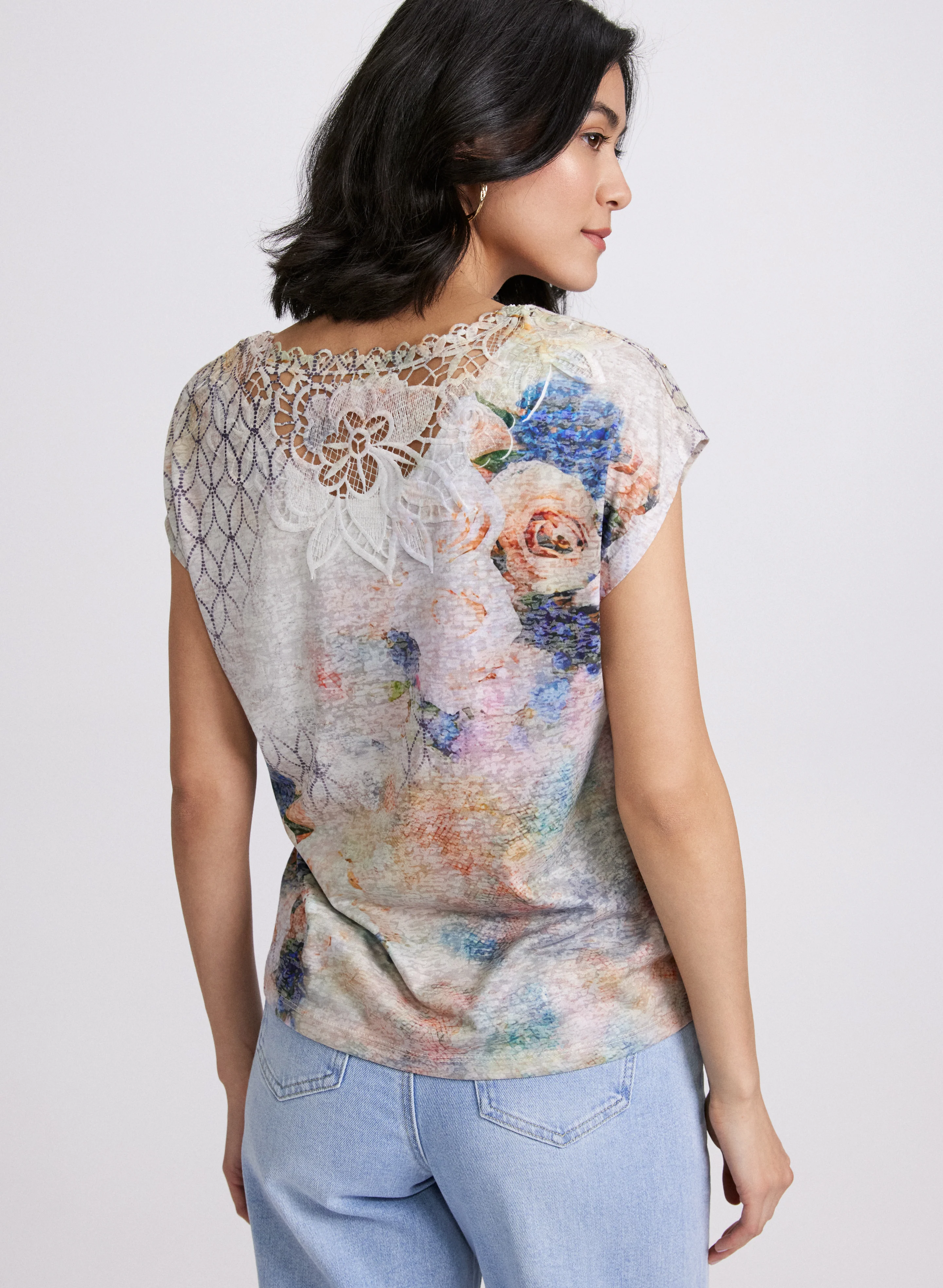Mixed Print T-Shirt - Image 4