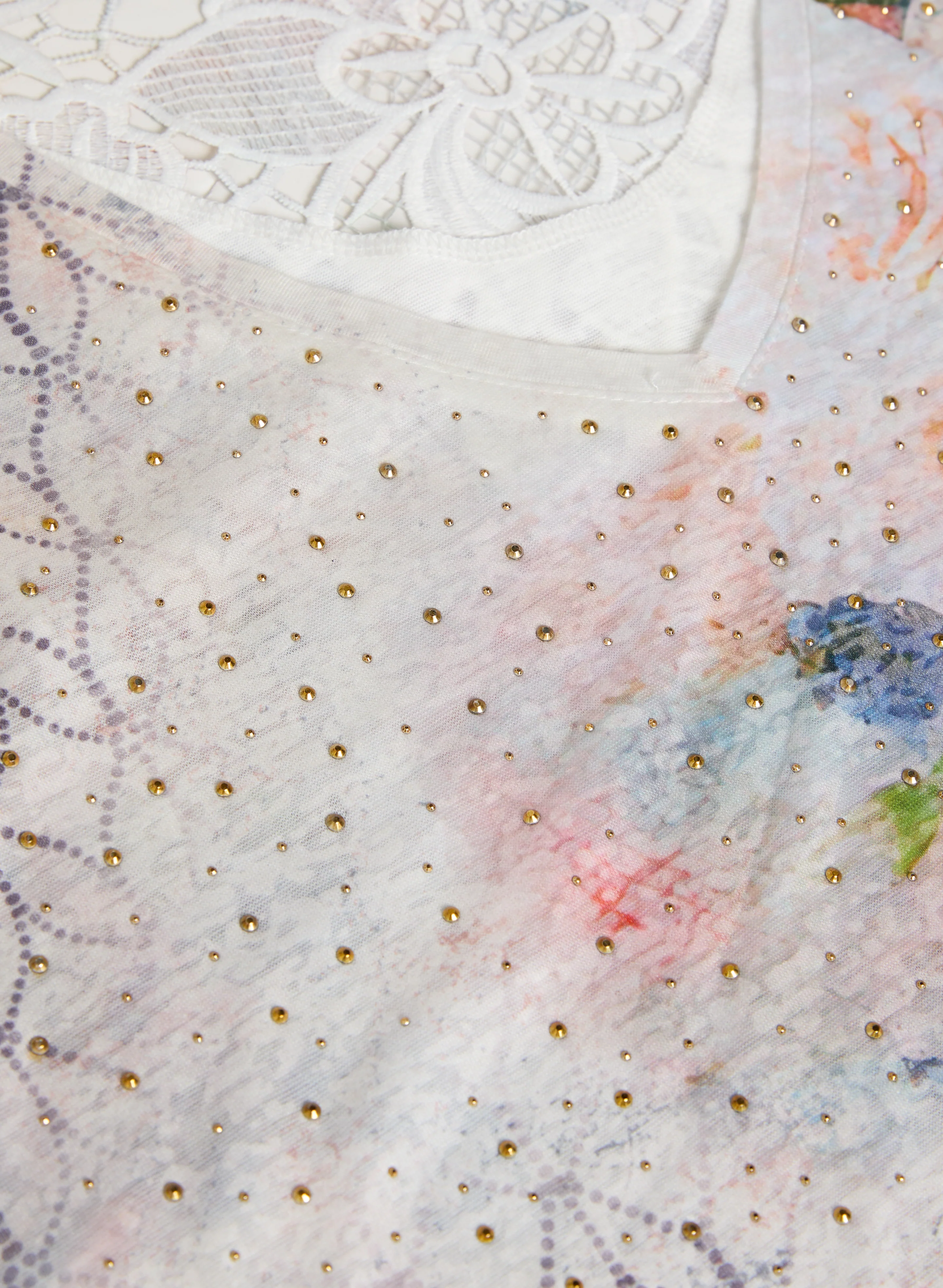 Mixed Print T-Shirt - Image 7