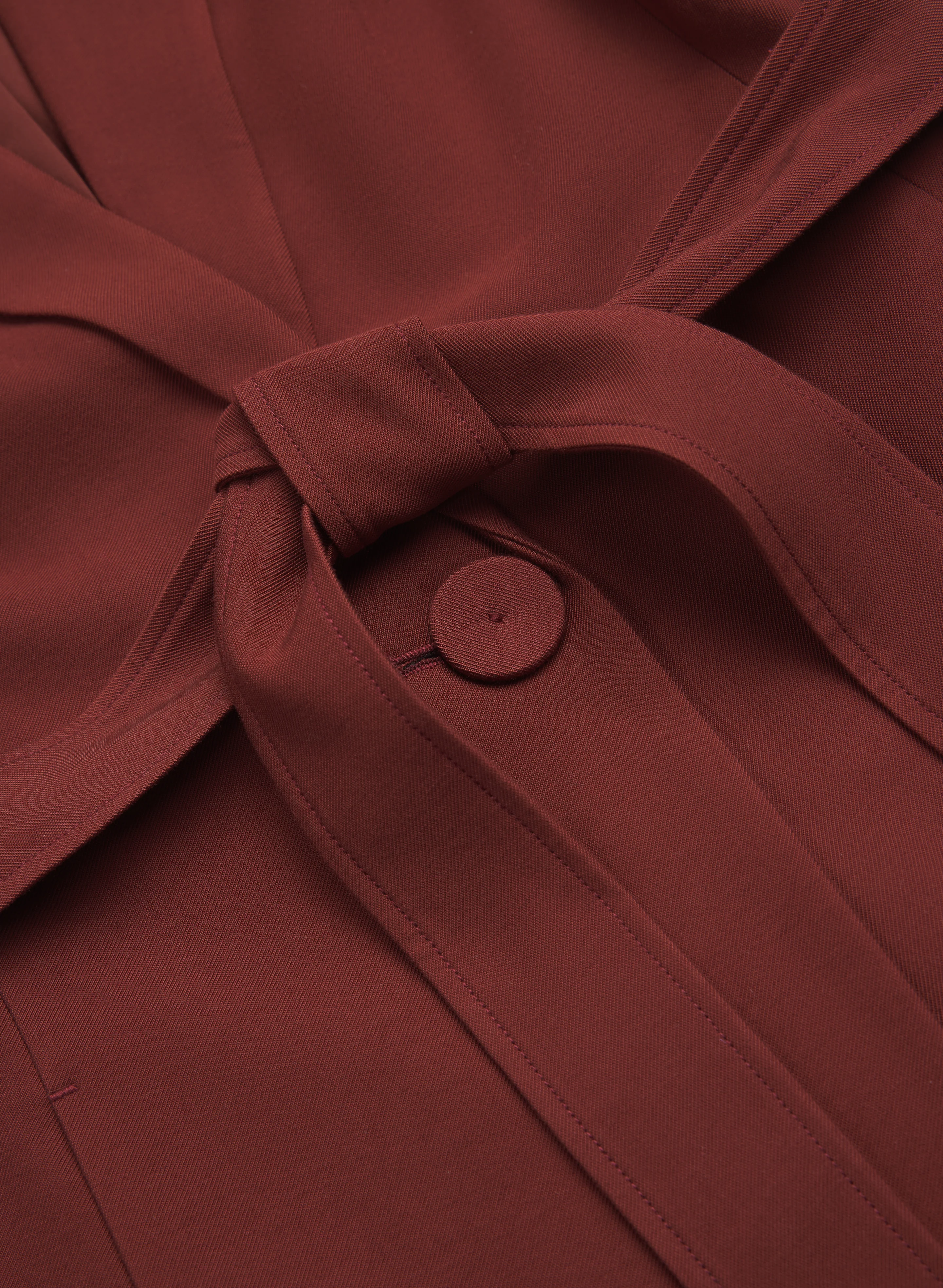 Notched Lapel Belted Vest - Image 6