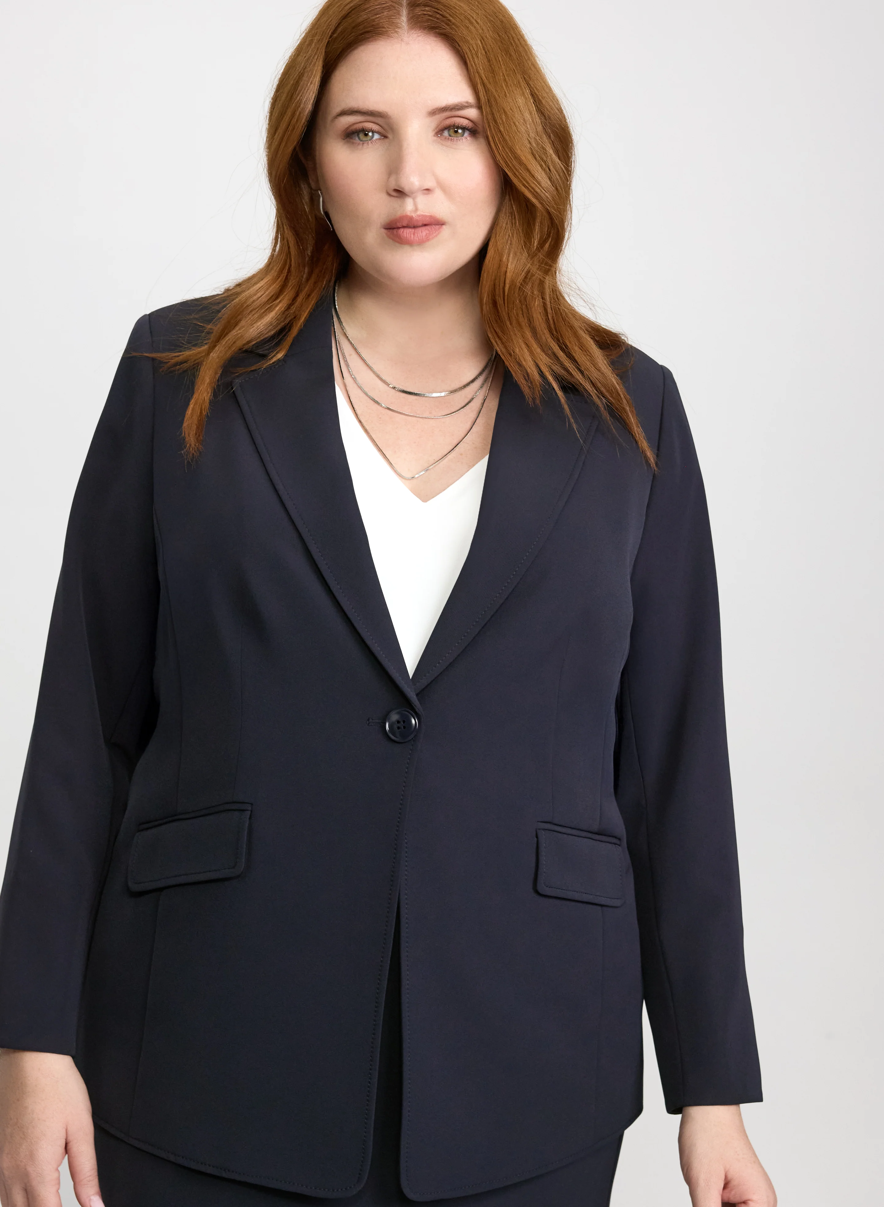 Notched Lapel Suiting Jacket