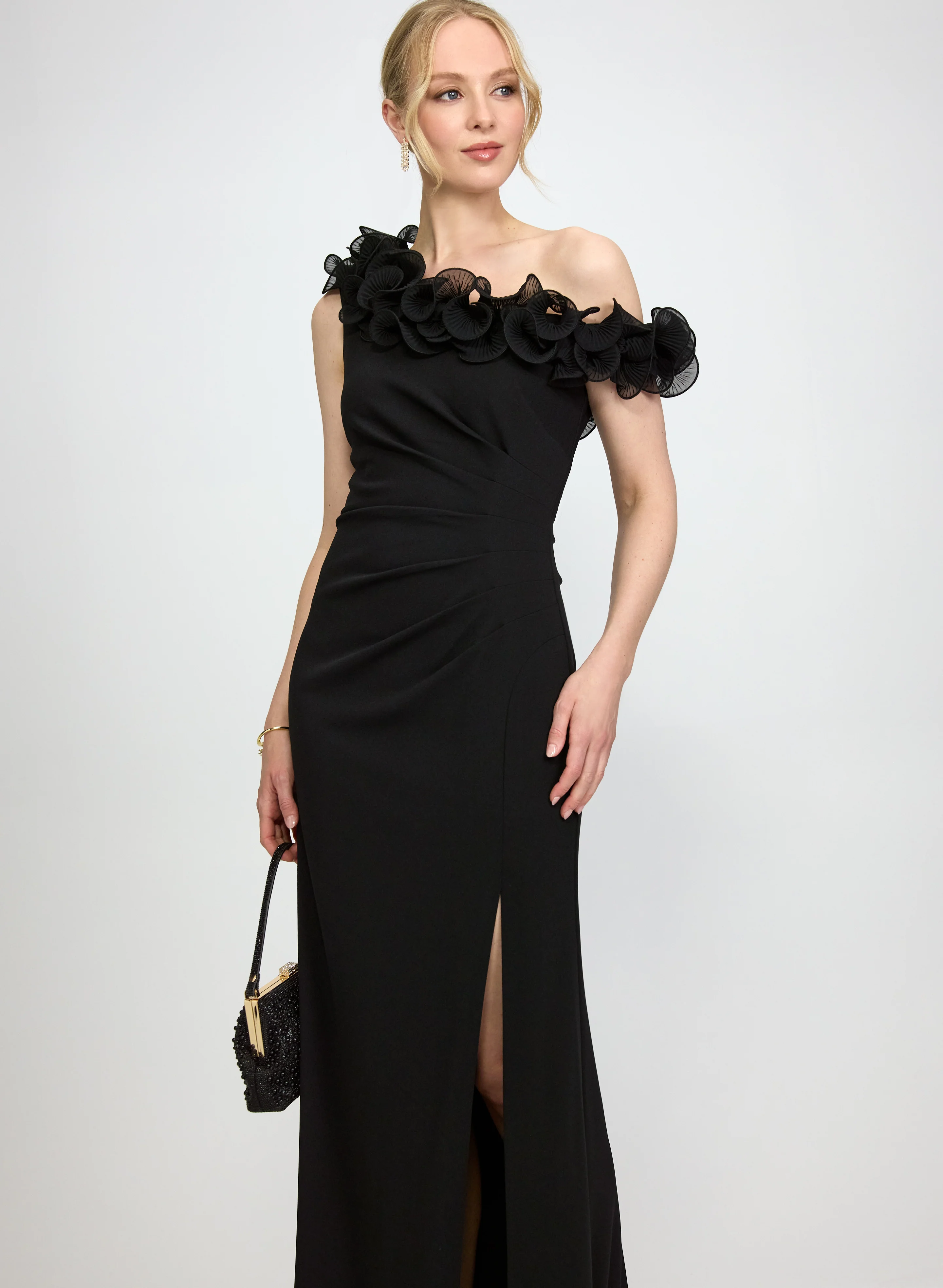 Off-Shoulder Slit Dress - Image 4