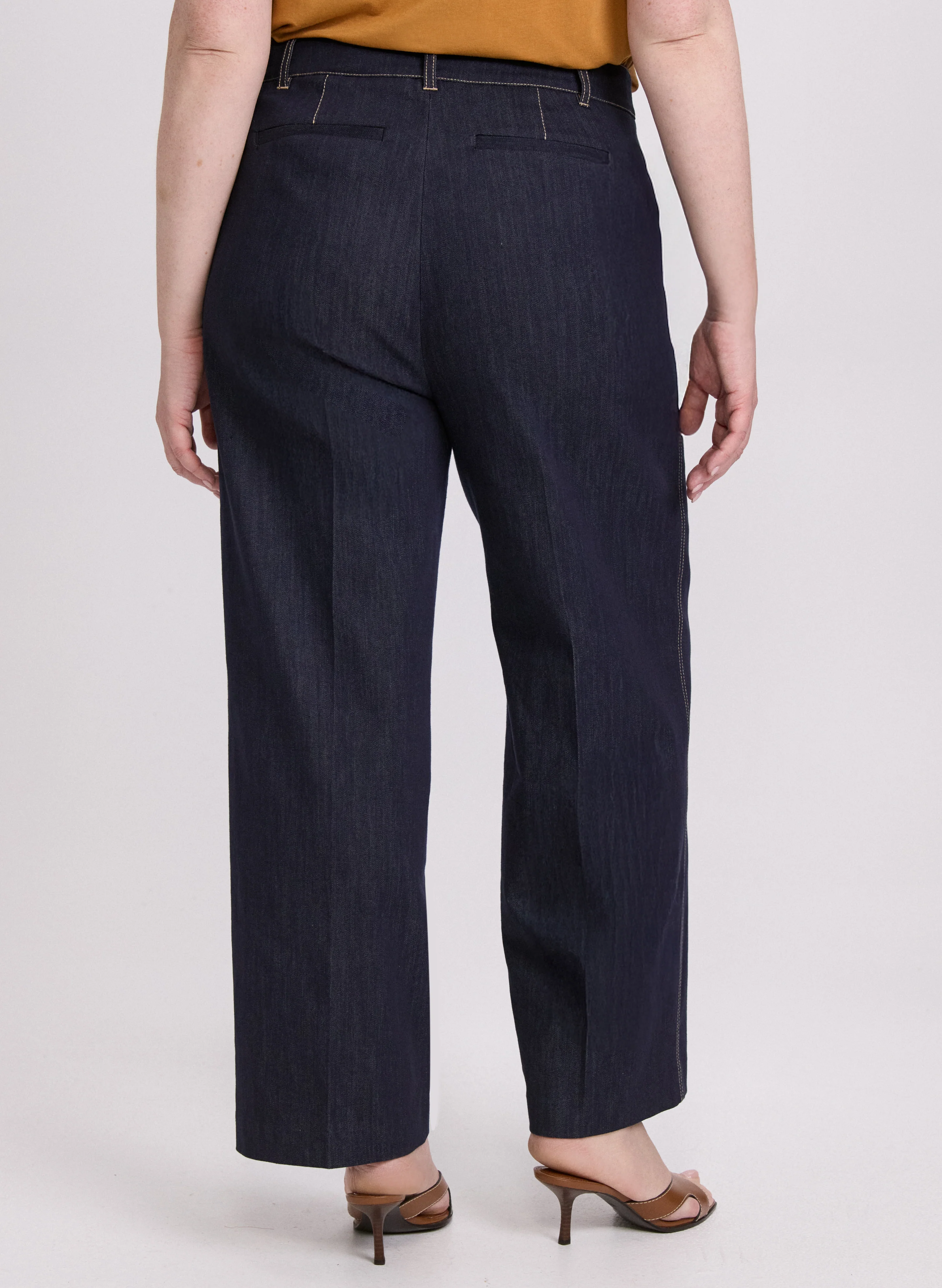 Olivia Denim Wide-Leg Pants - Image 2