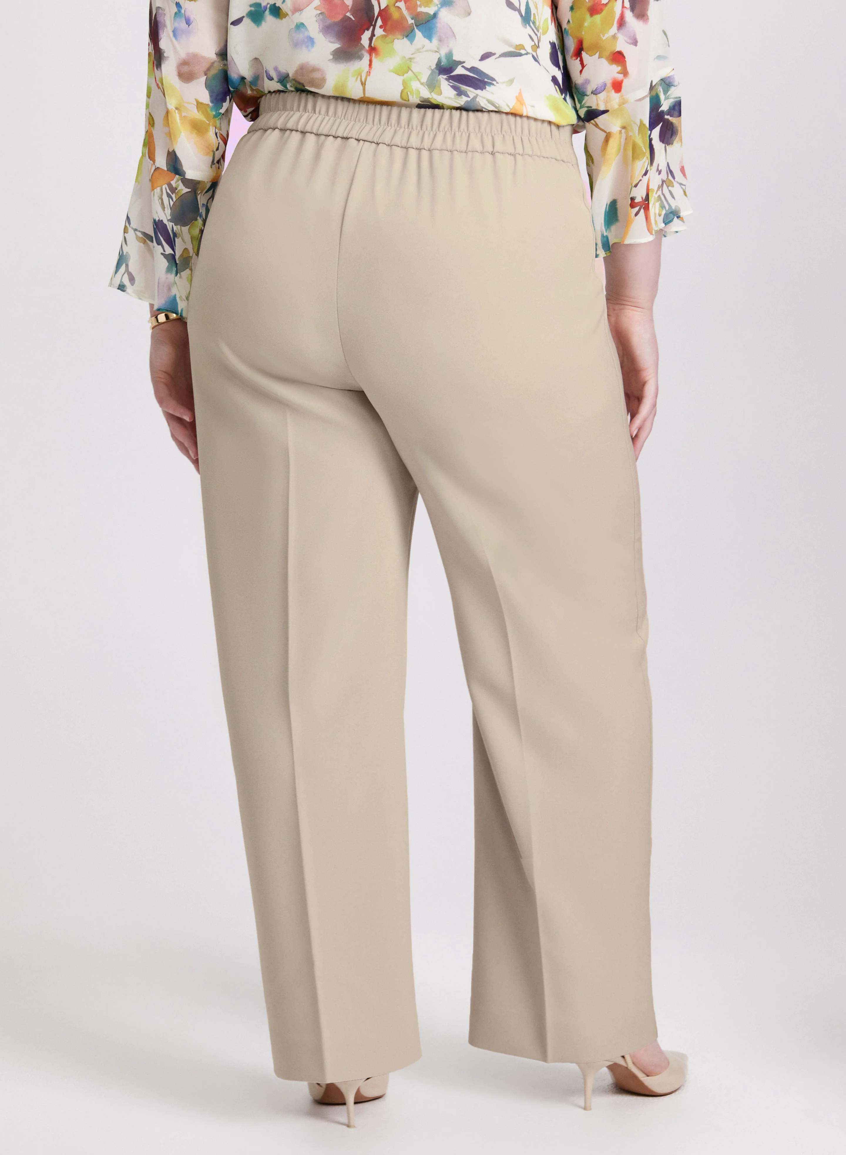 Olivia Elastic-Back Wide-Leg Pants - Image 2