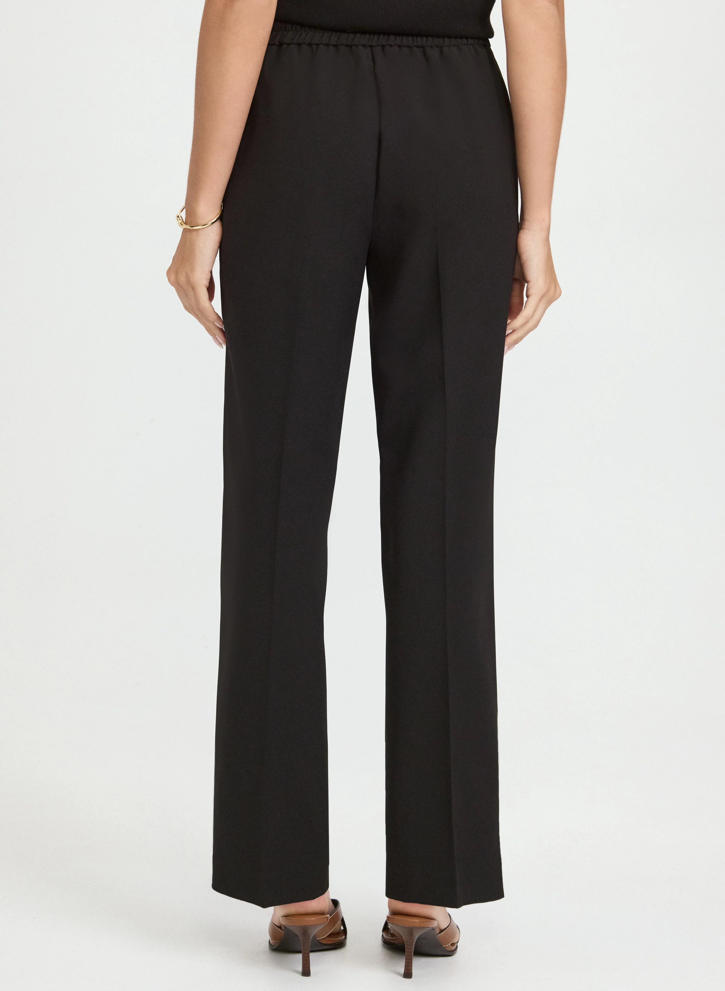 Olivia Embossed Button Wide-Leg Pants - Image 2