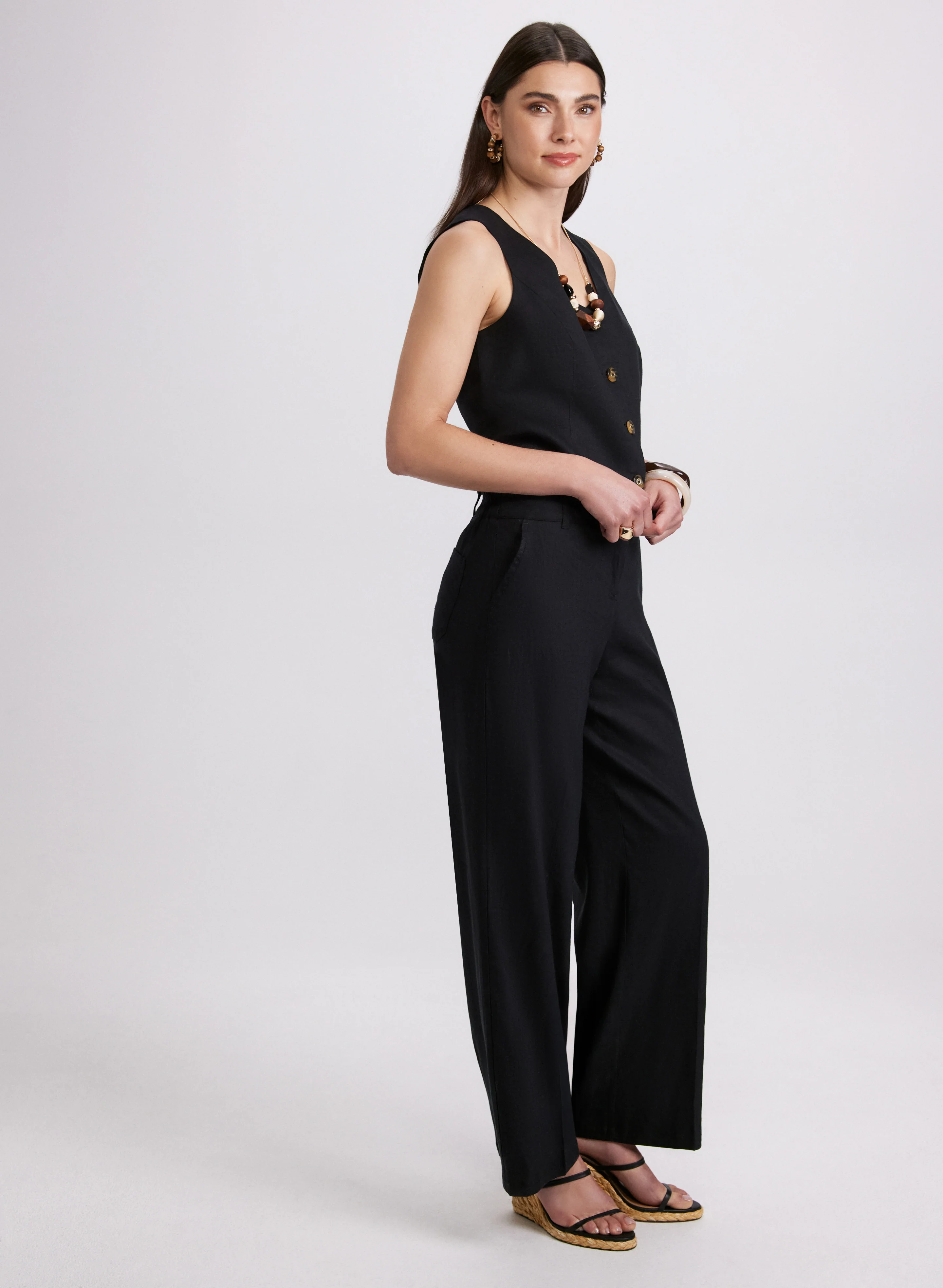 Olivia Linen-Blend Pants - Image 3