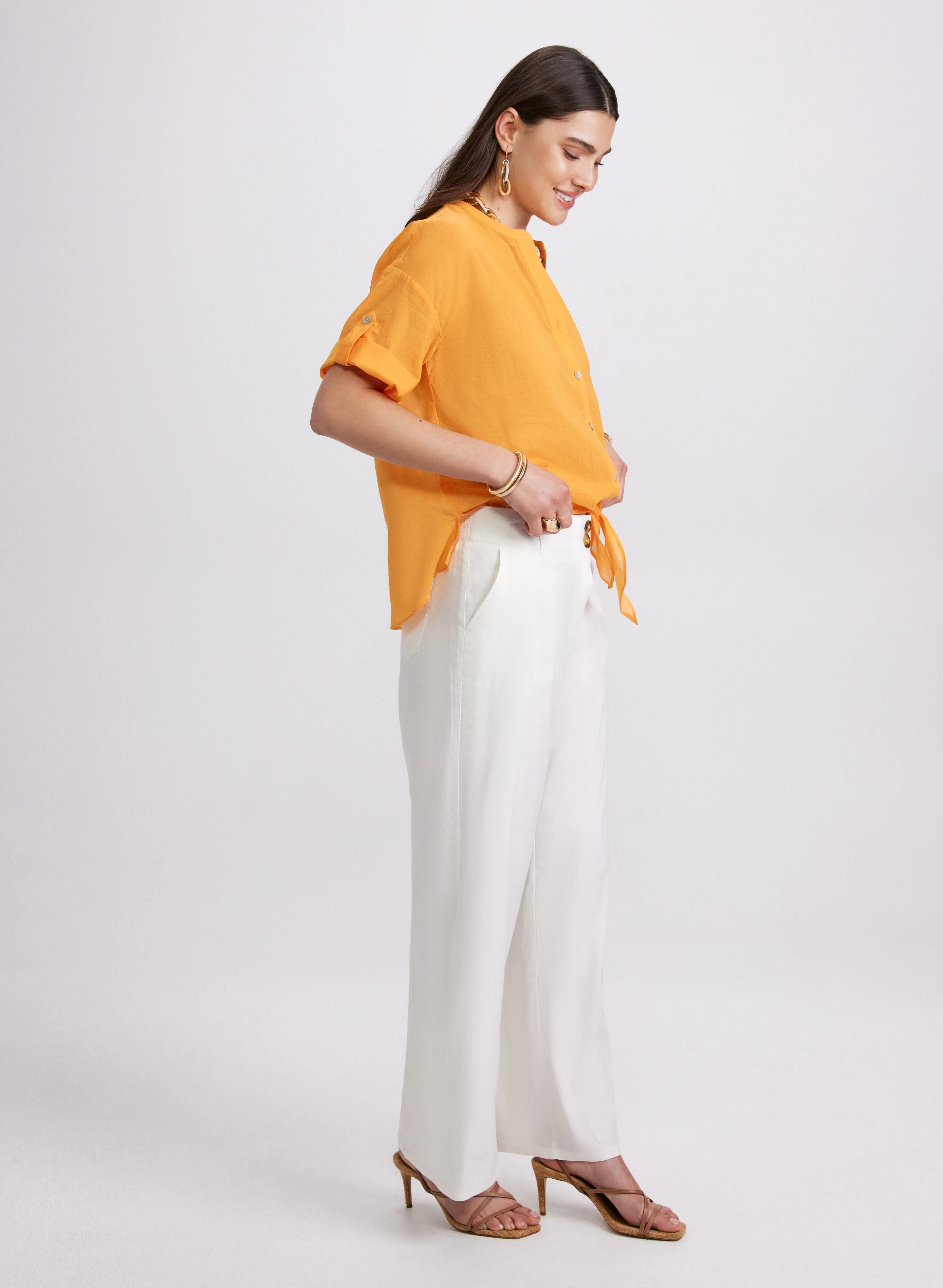Olivia Linen-Blend Pants - Image 2