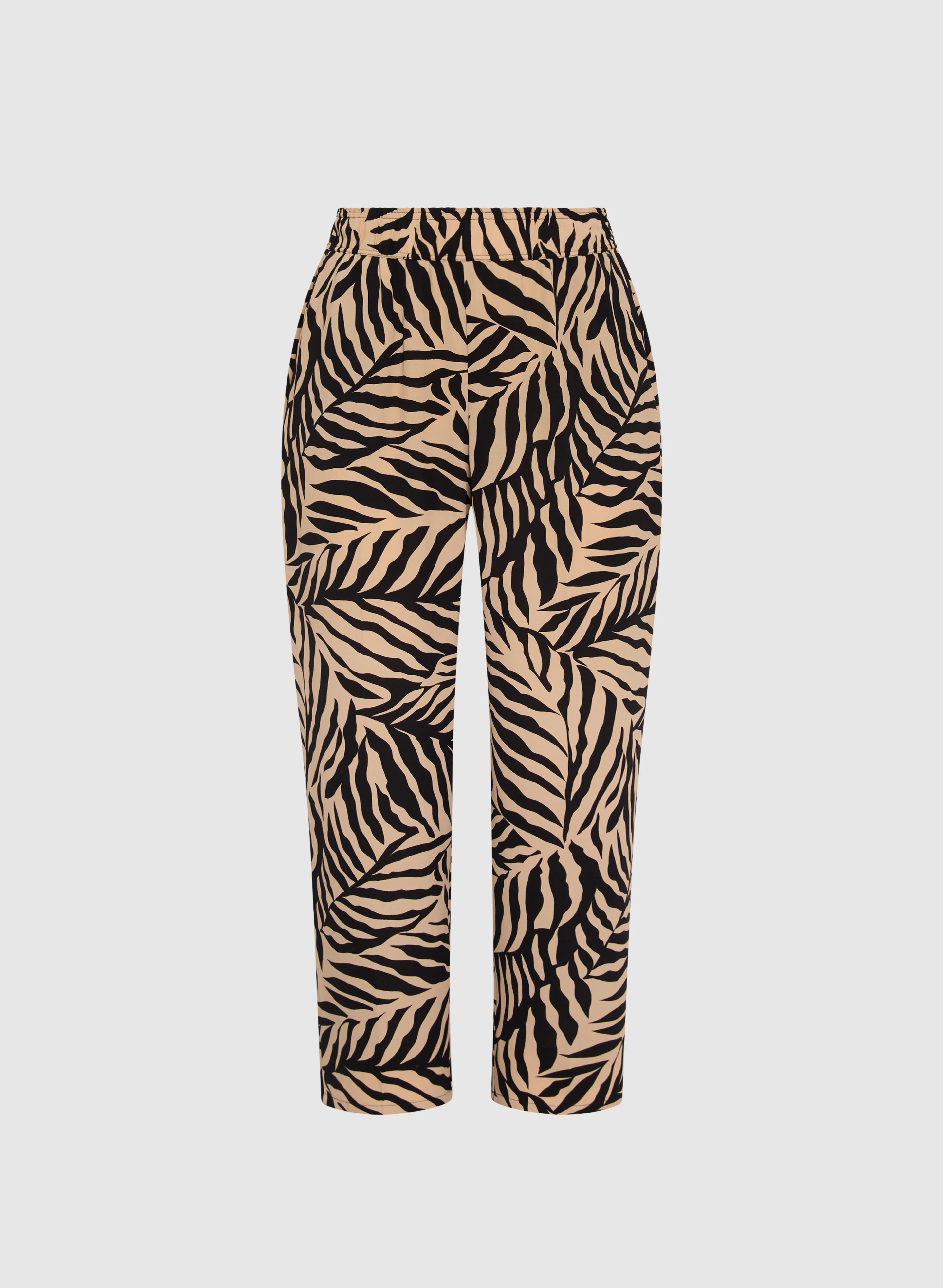 Olivia Palm Print Wide-Leg Pants - Image 6