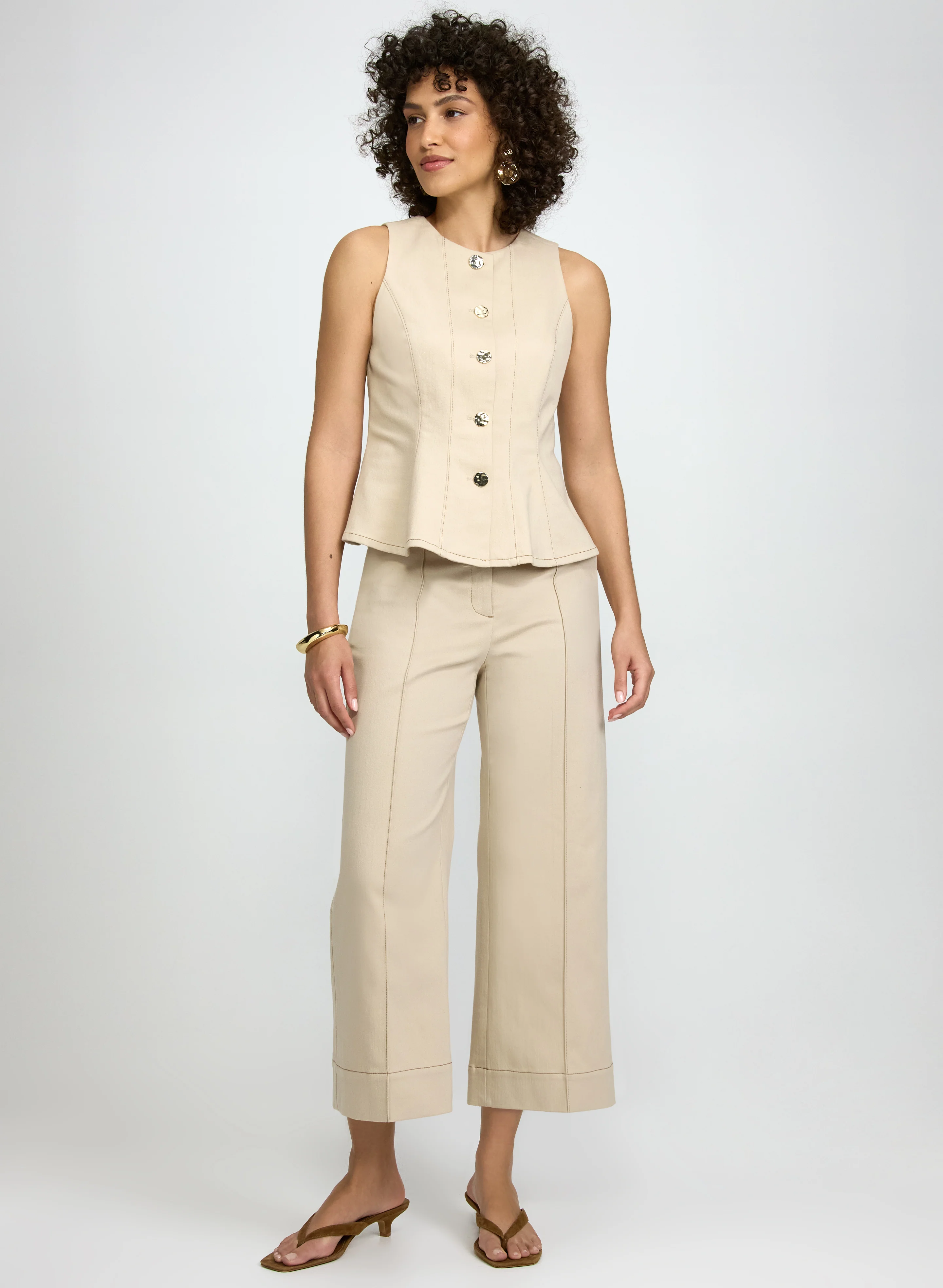 Olivia Pinched Seam Culotte Jeans - Image 3
