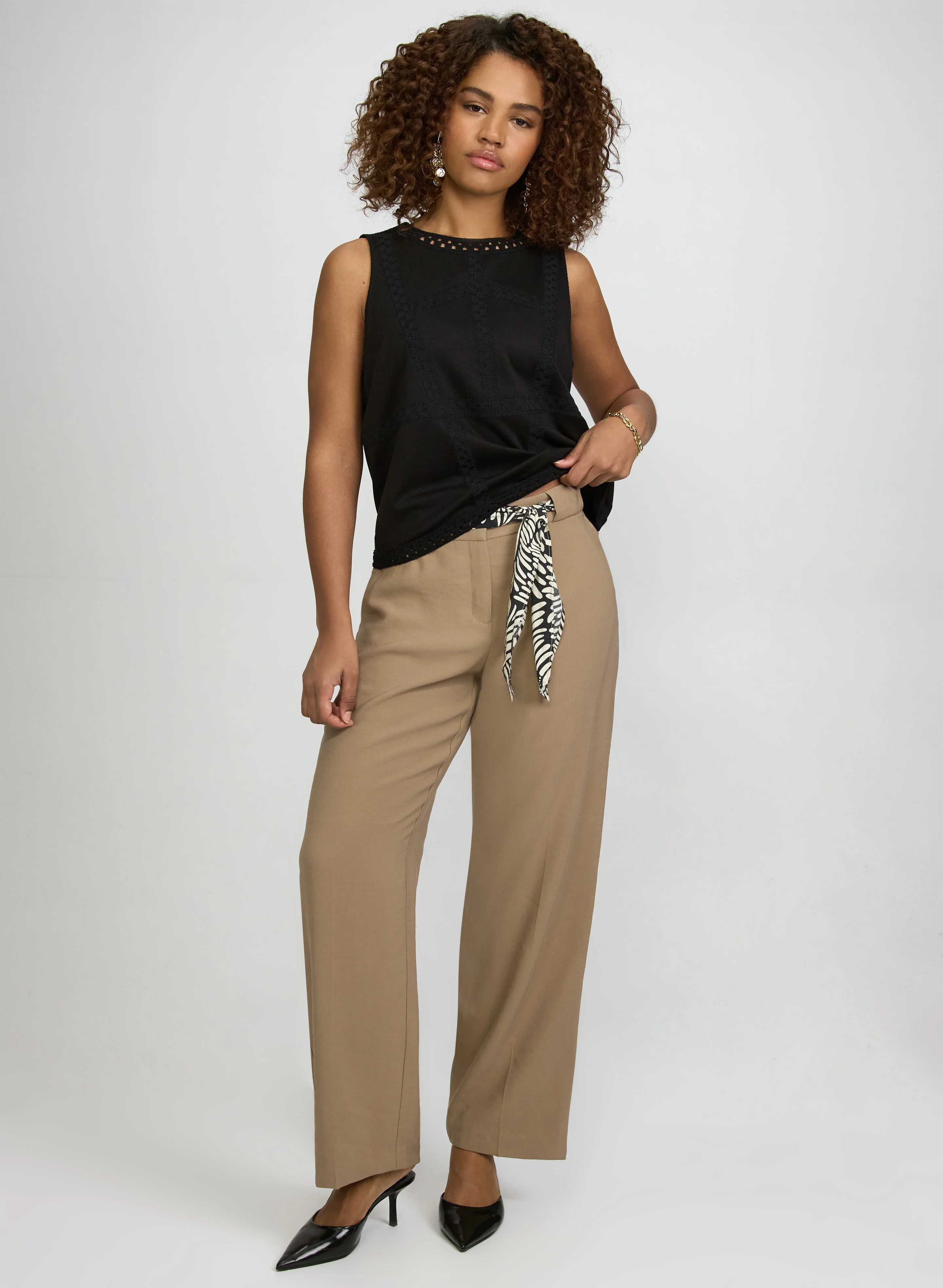 Olivia Scarf-Tie Pants - Image 3
