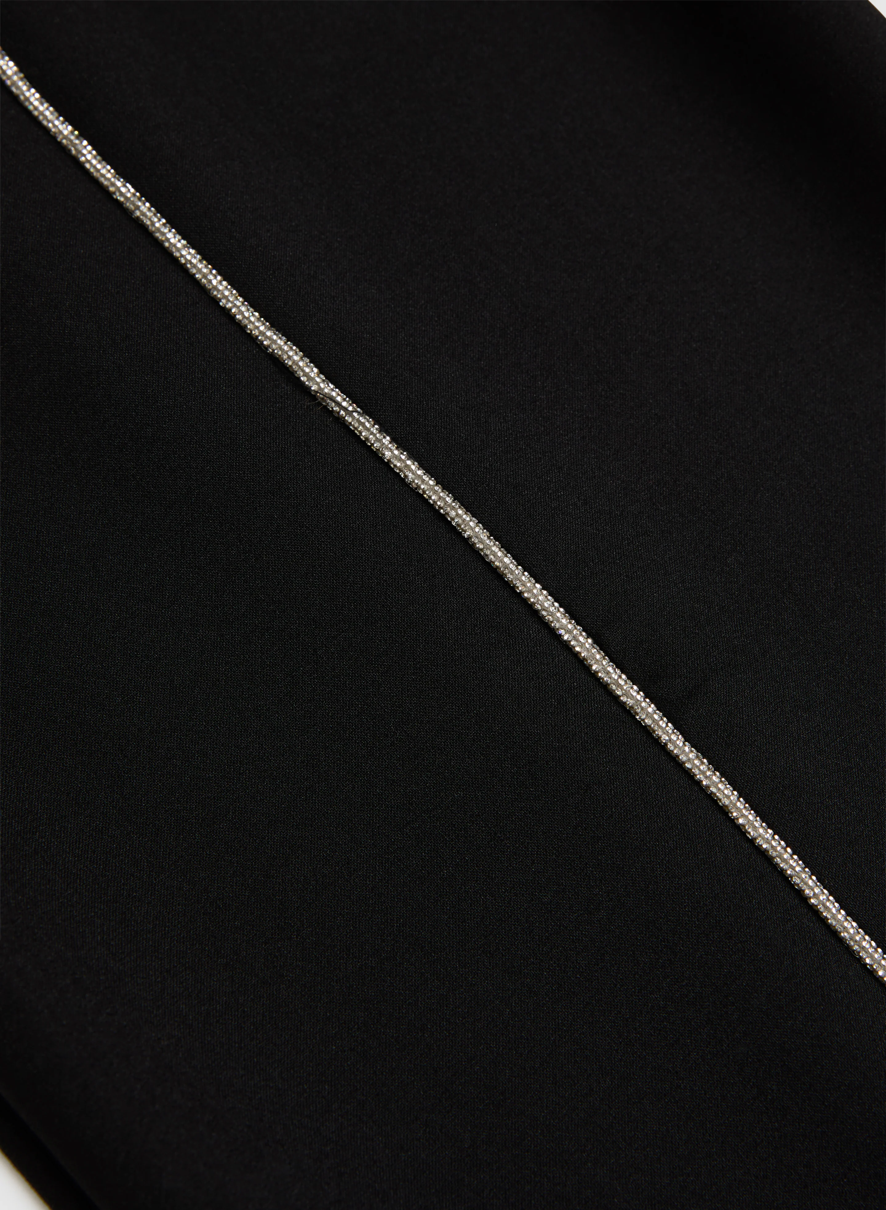 Olivia Wide-Leg Crystal Detail Pants - Regular - Image 7