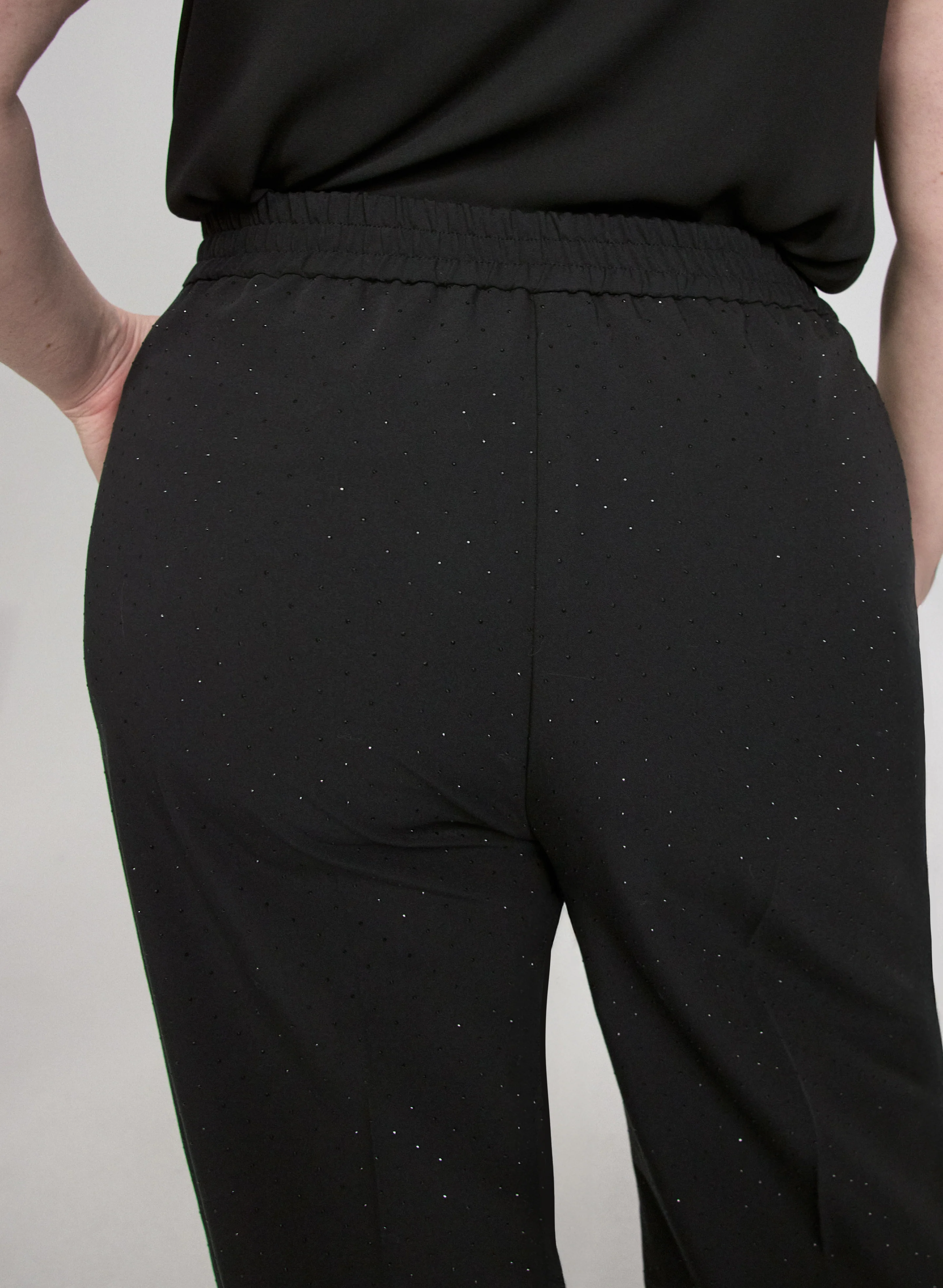 Olivia Wide-Leg Pants with Stud Details - Image 2