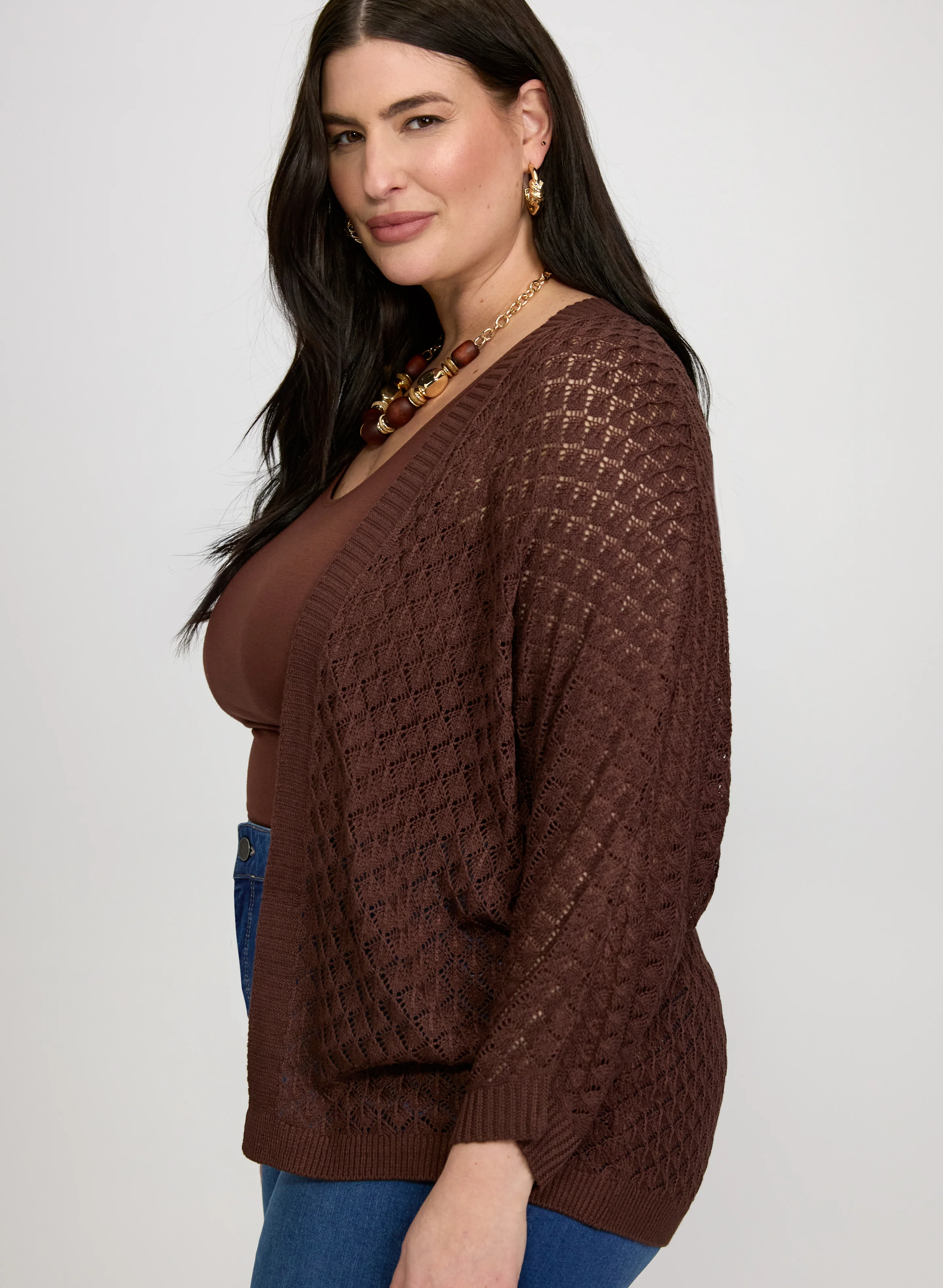 Open Knit Cardigan - Image 5