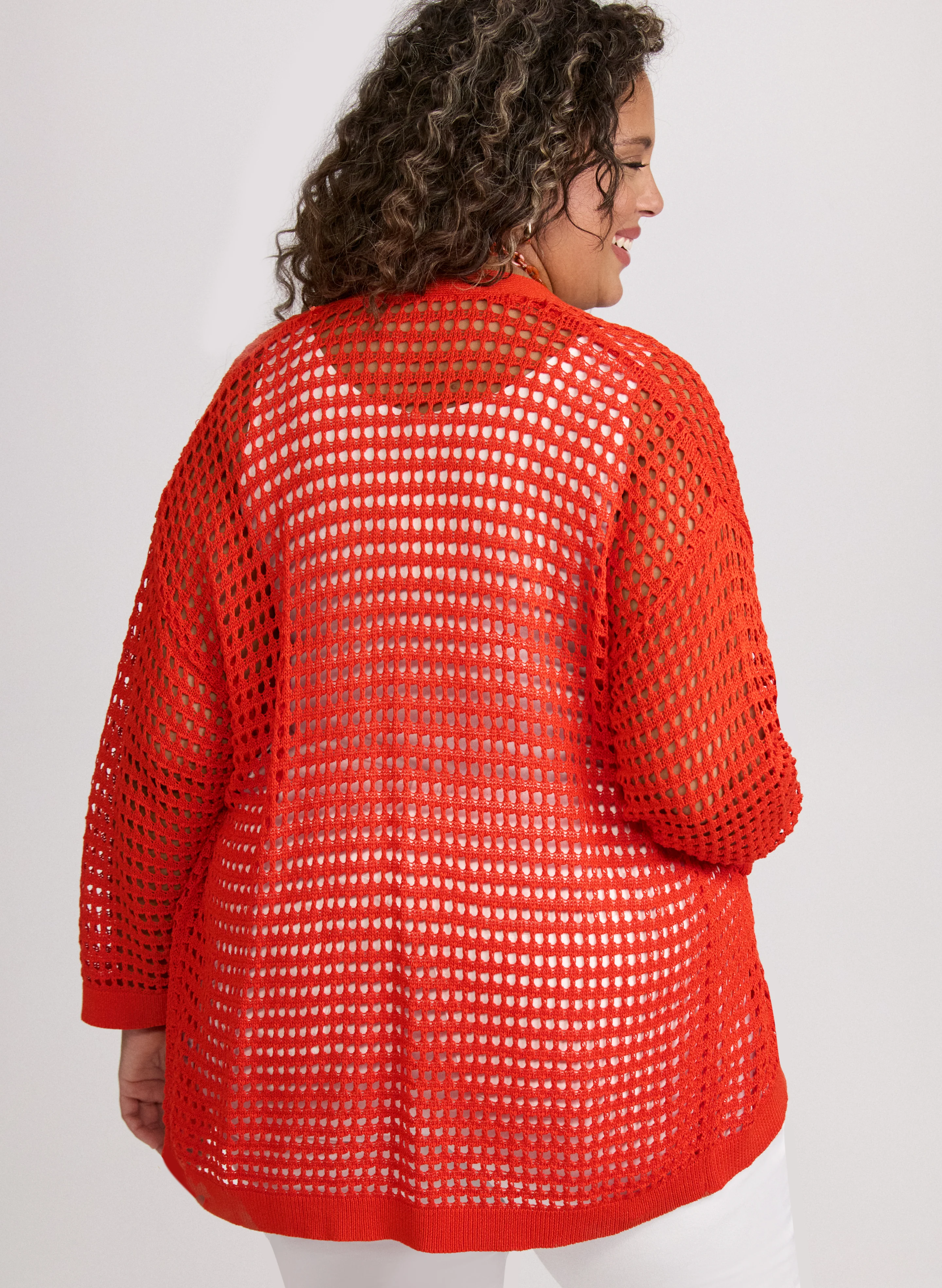 Open Knit Cardigan - Image 4