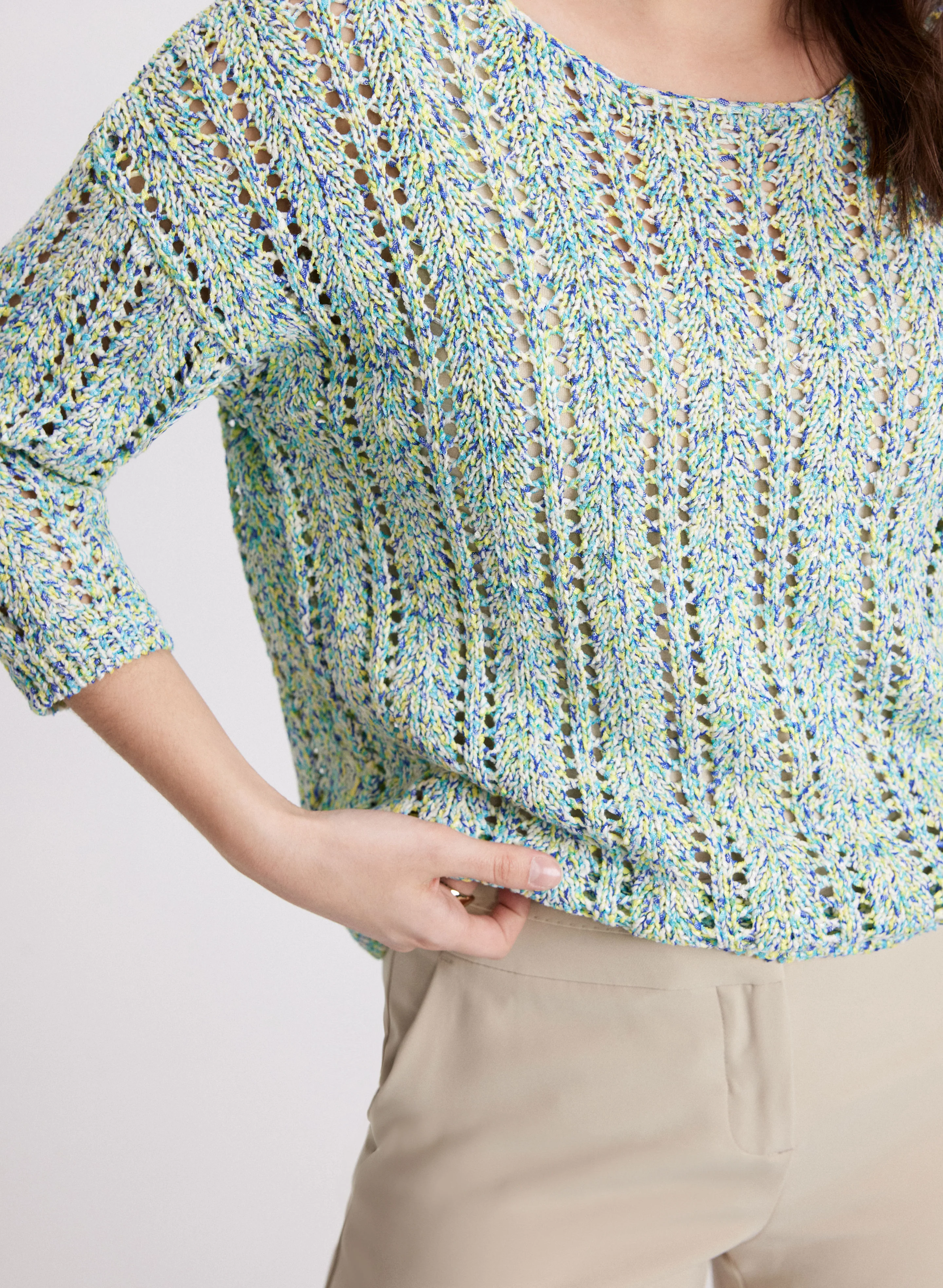 Open Knit Sweater - Image 2