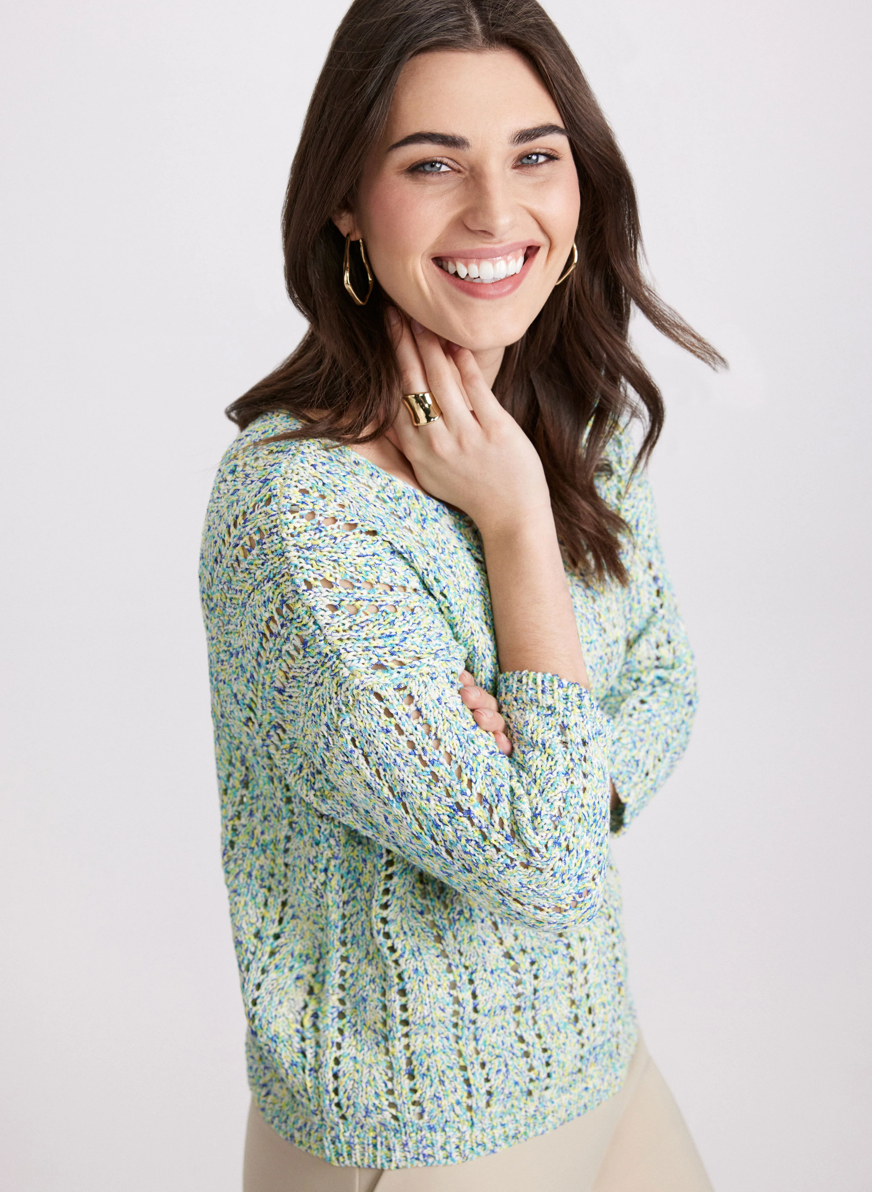 Open Knit Sweater - Image 5