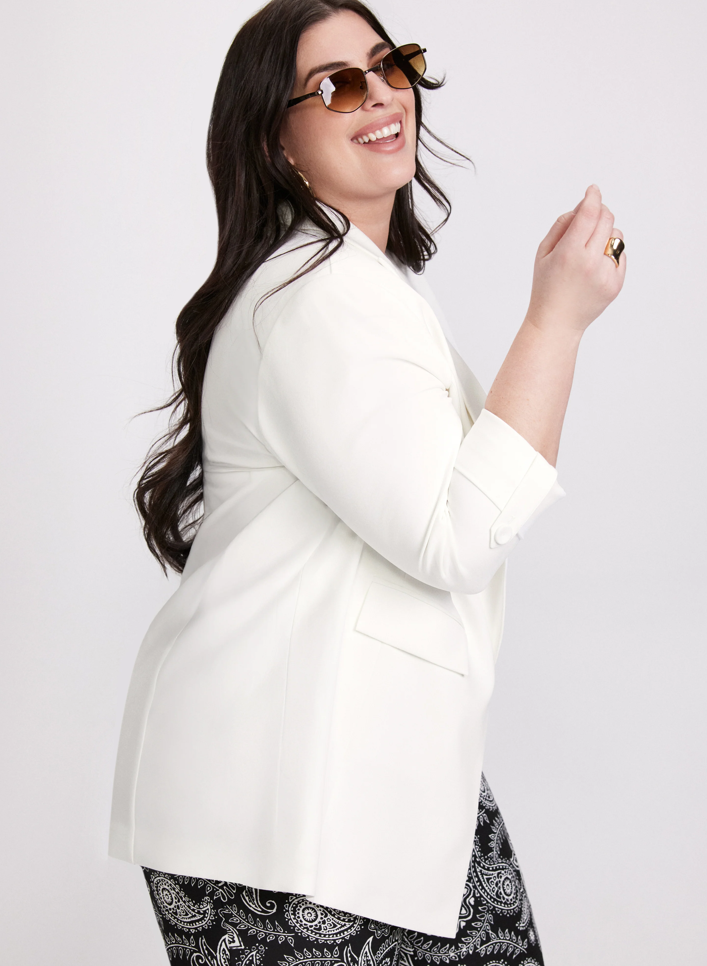 Open-Front Longline Blazer - Image 2
