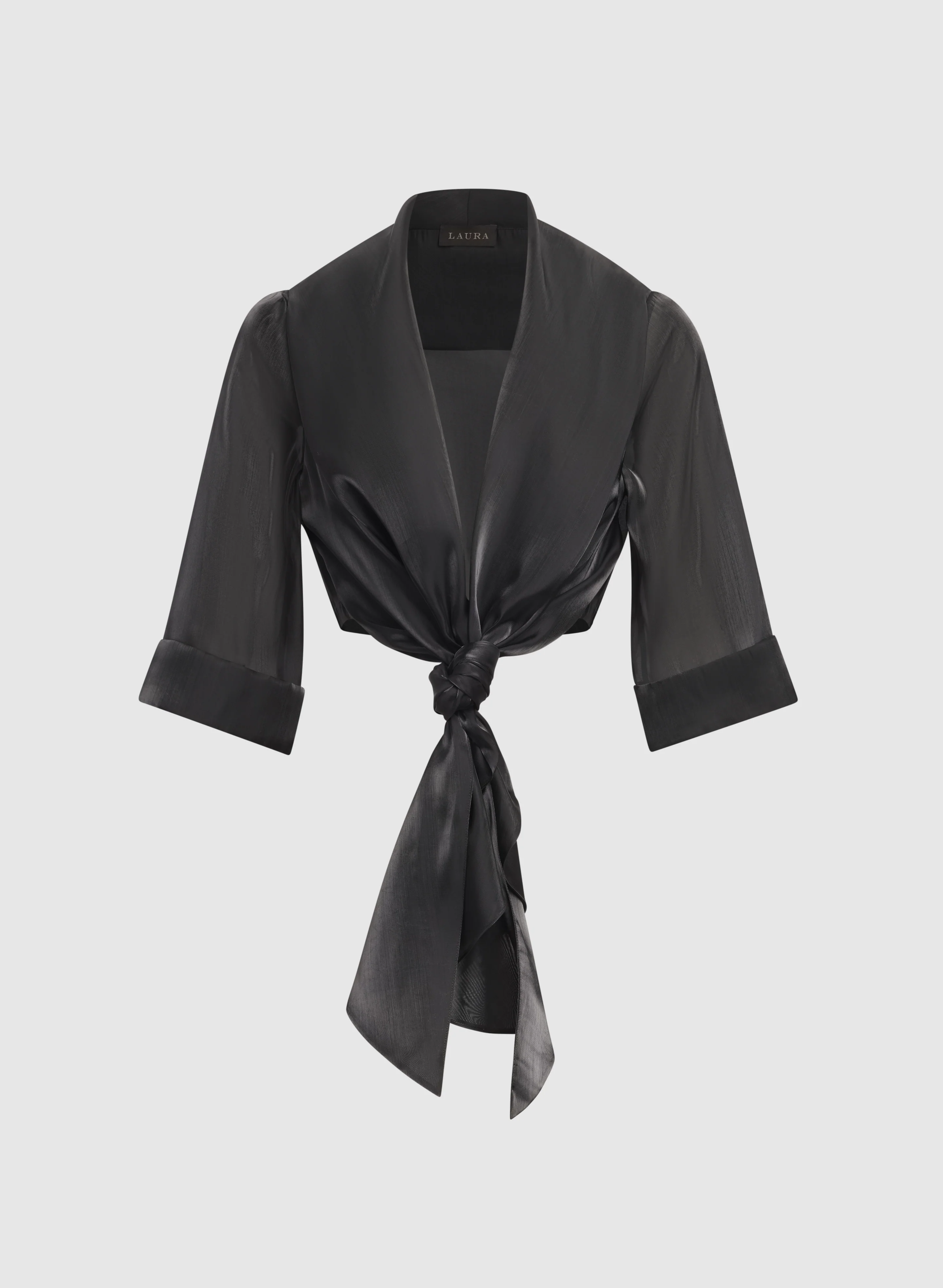 Organza Tie-Front Bolero - Image 6