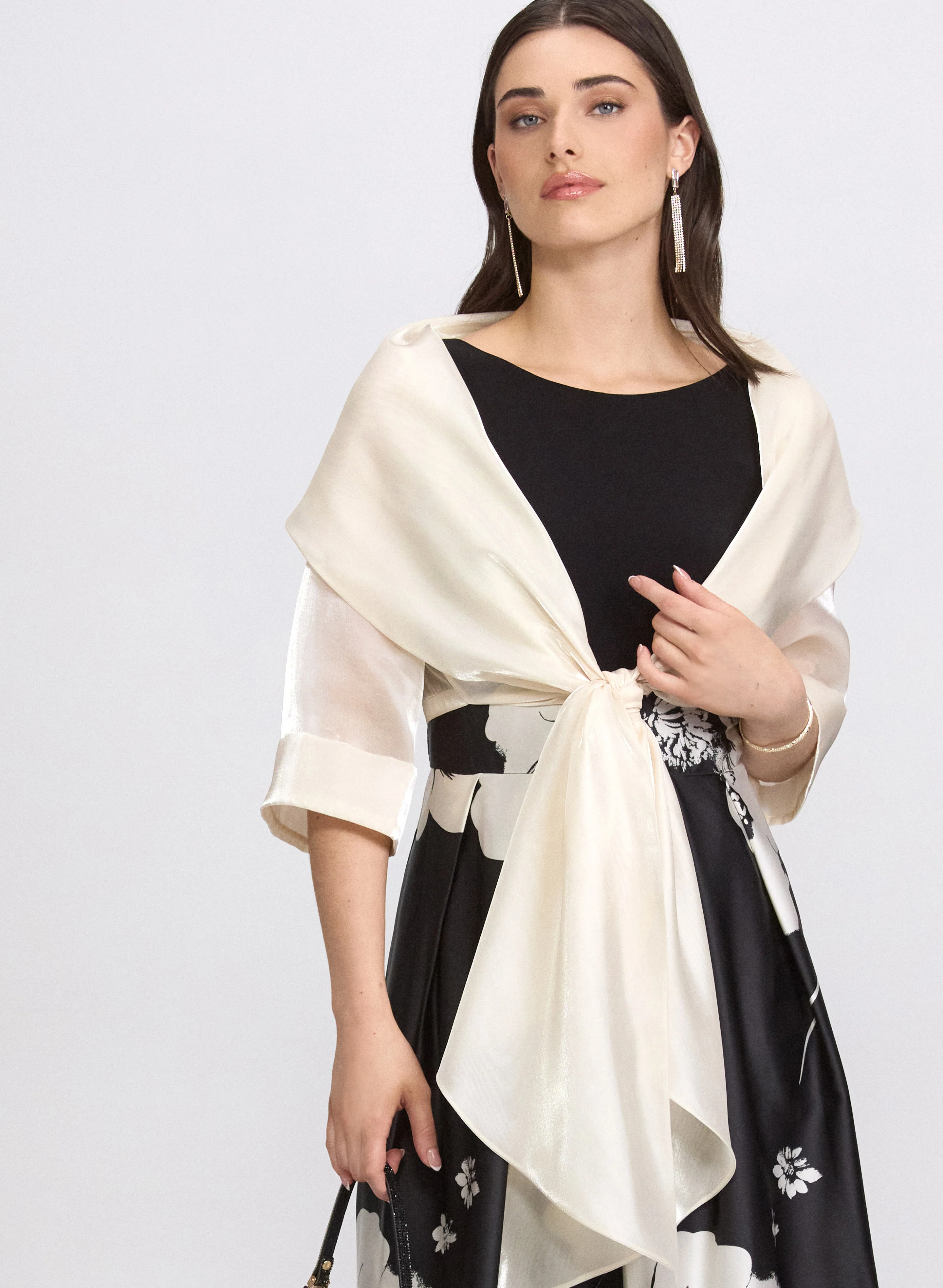 Organza Tie-Front Bolero