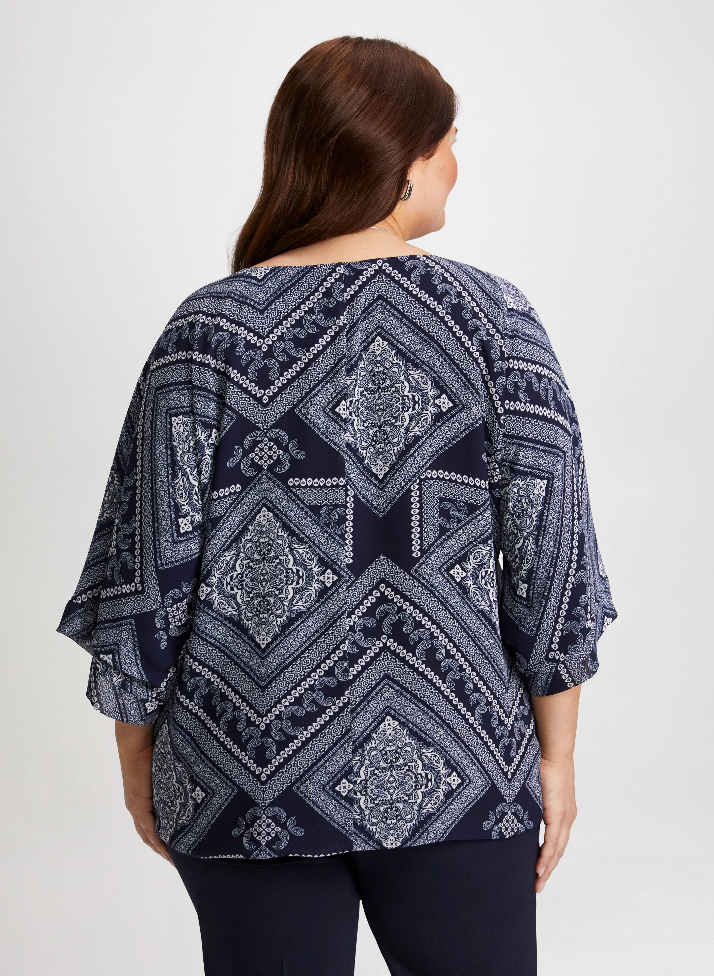 Paisley Border Print Blouse - Image 4