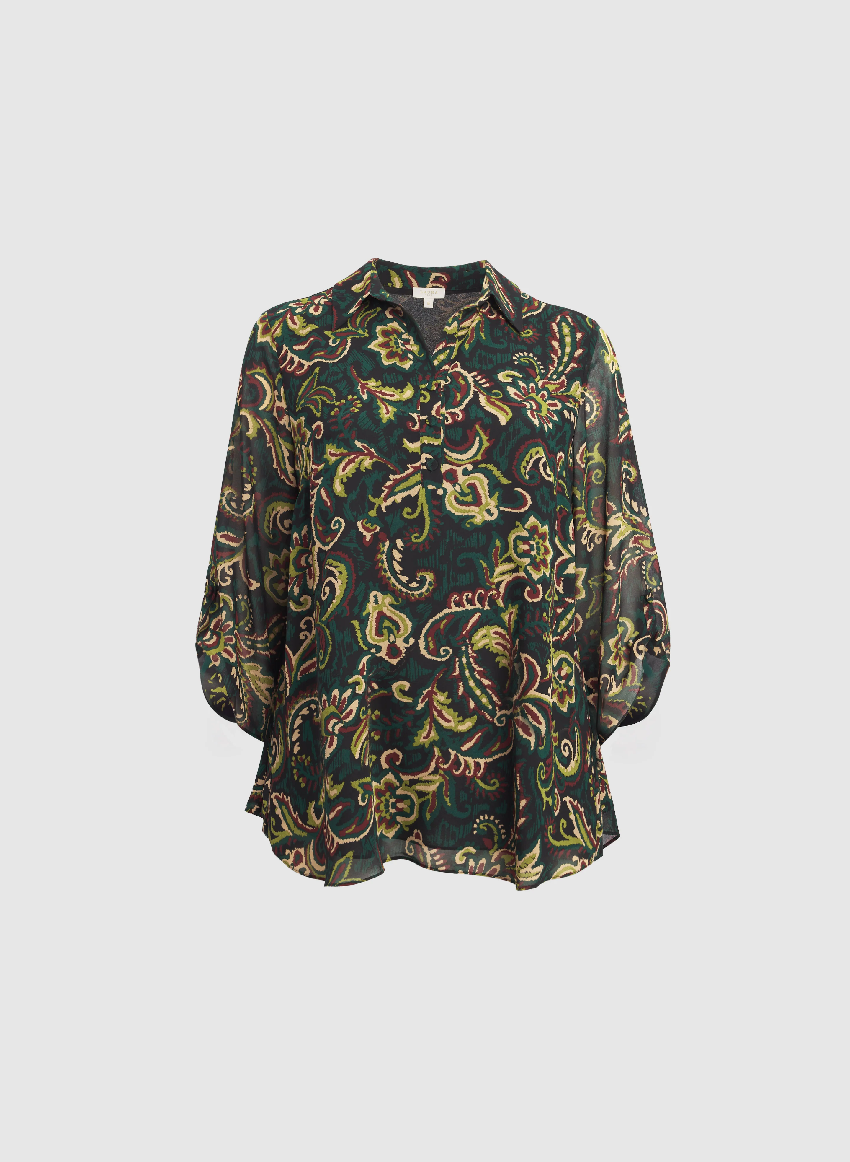 Paisley Chiffon Blouse - Image 9