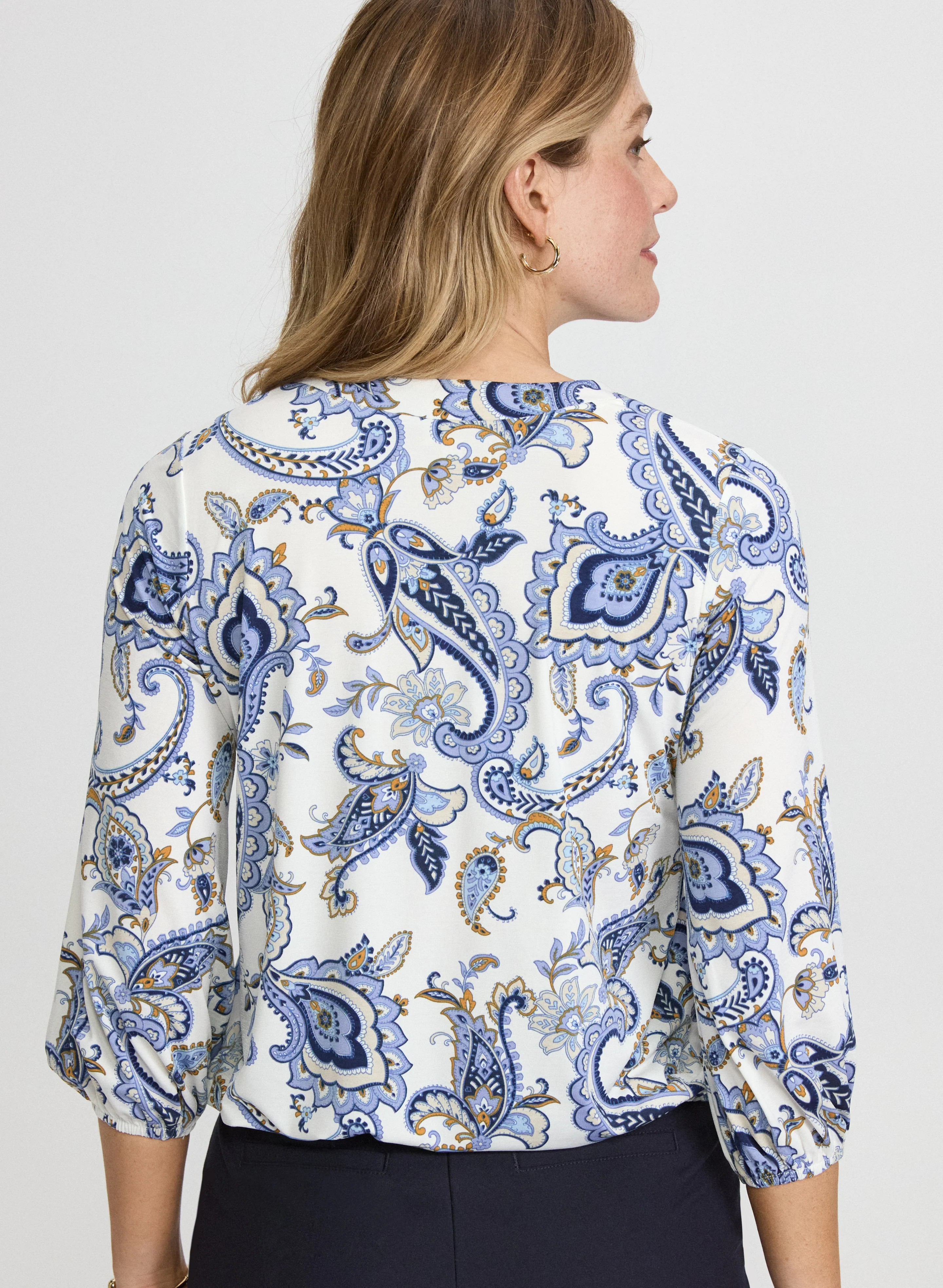 Paisley Drawstring Hem - Image 4