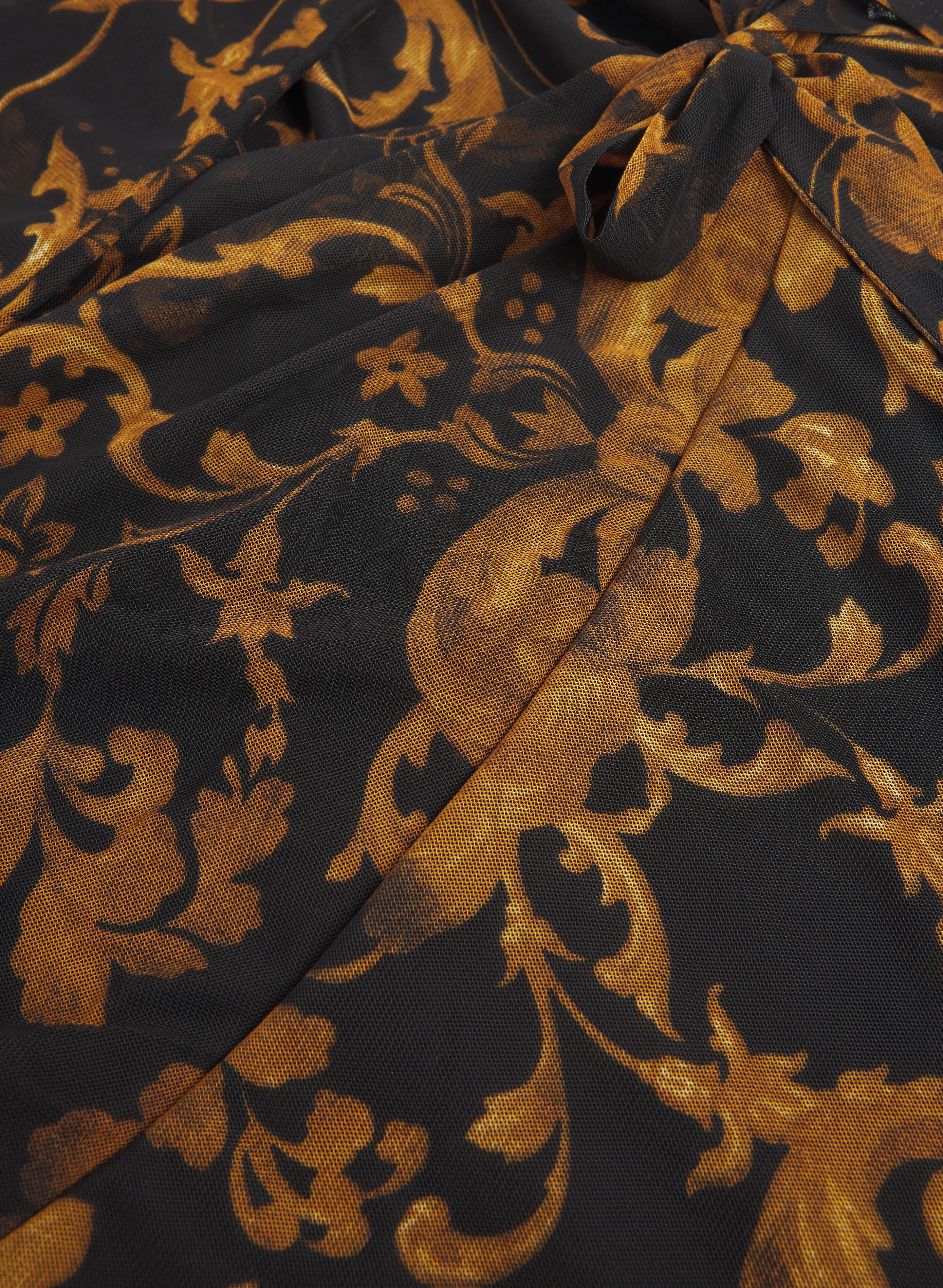 Paisley Faux-Wrap Dress - Image 7