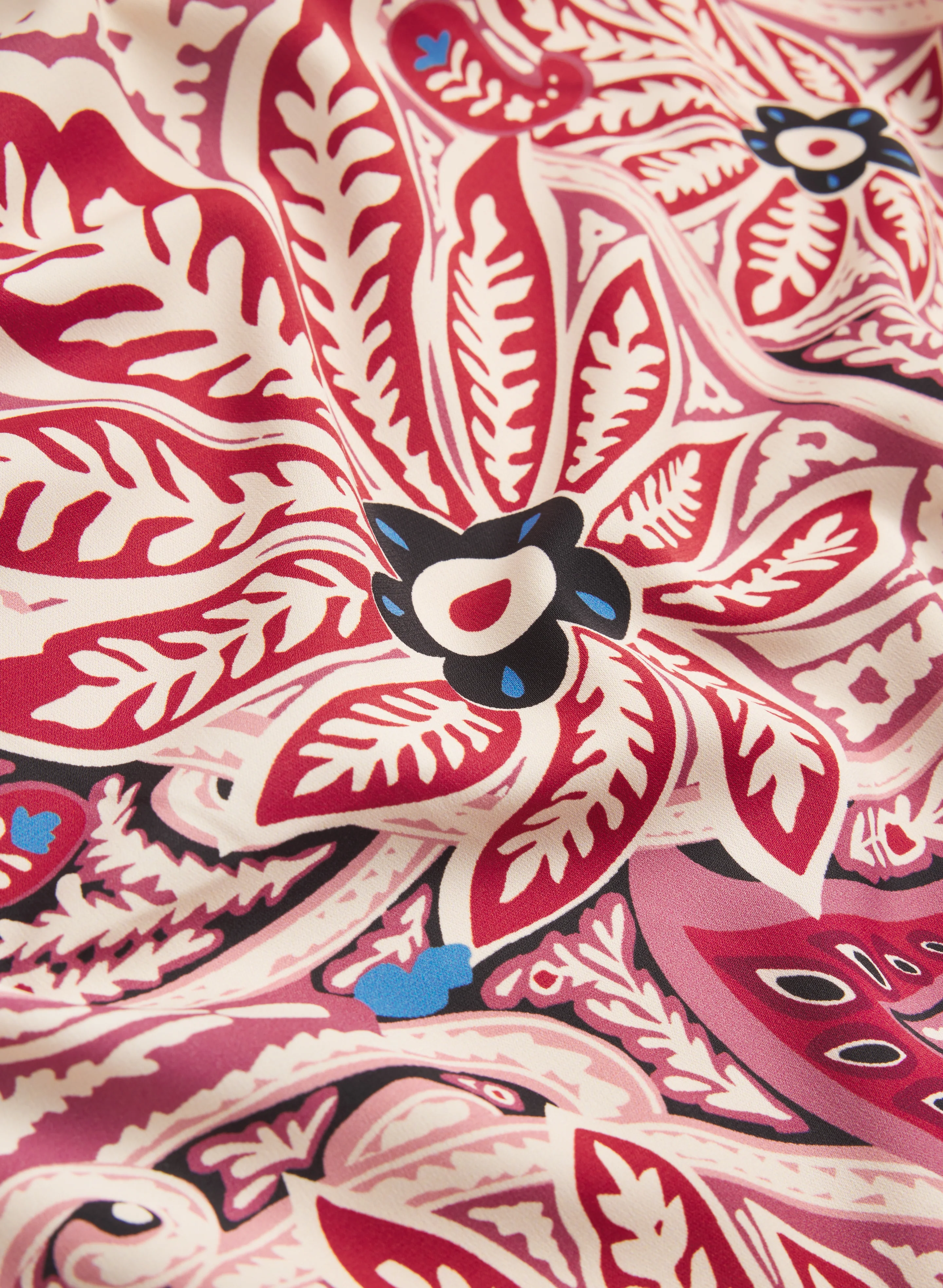 Paisley Front Short Sleeve Top - Image 7
