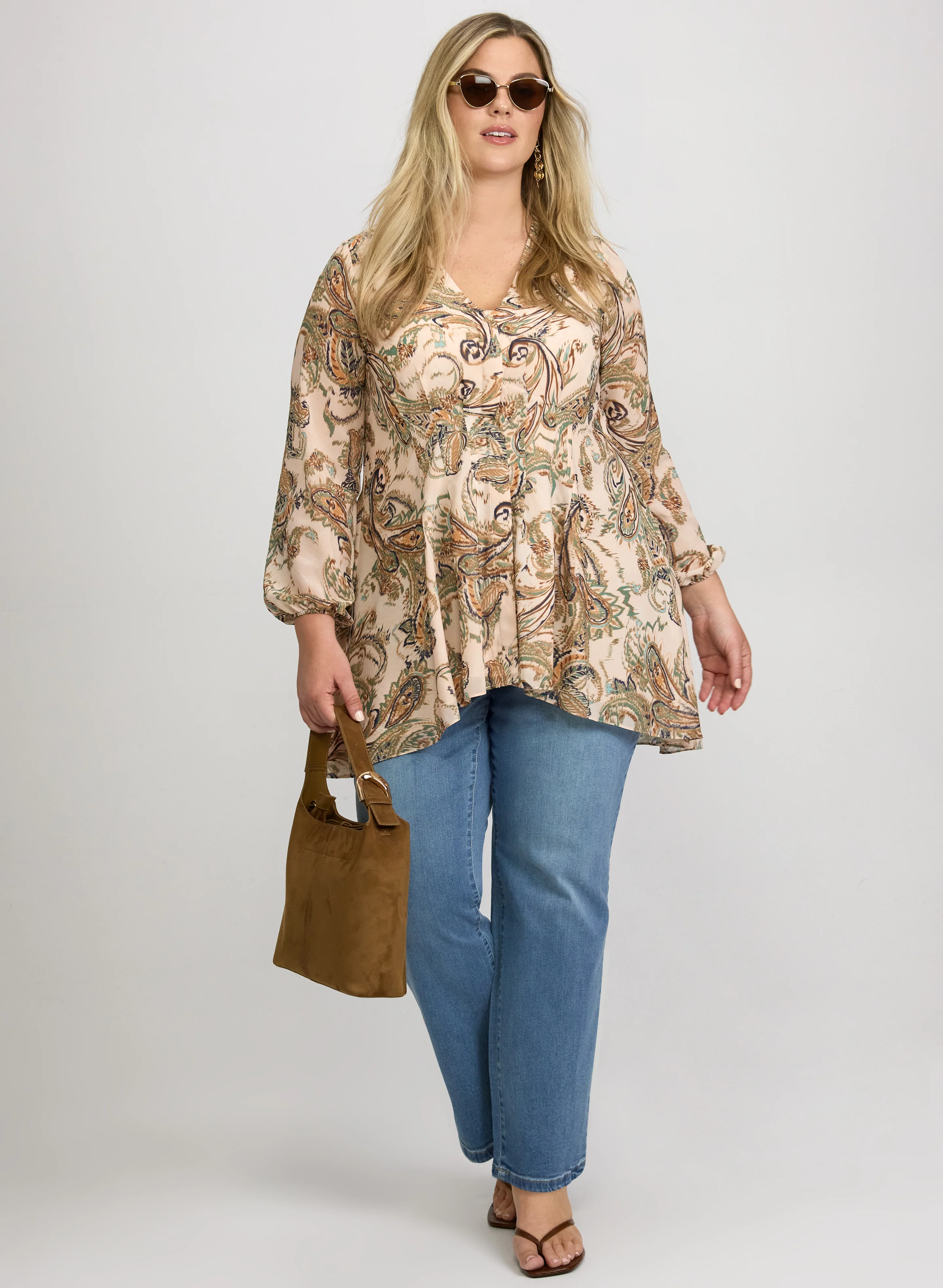 Paisley Long Sleeve Blouse - Image 7