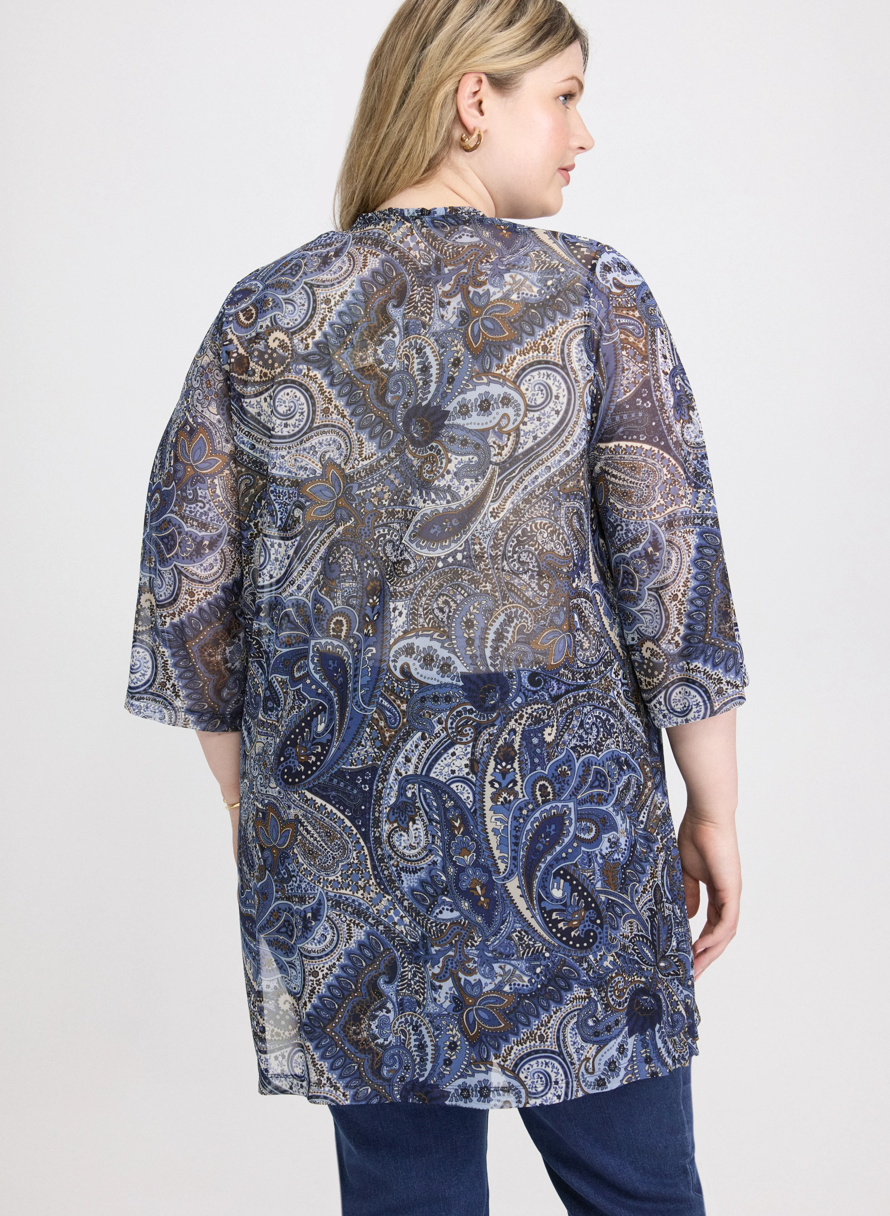 Paisley Open Front Tunic - Image 5