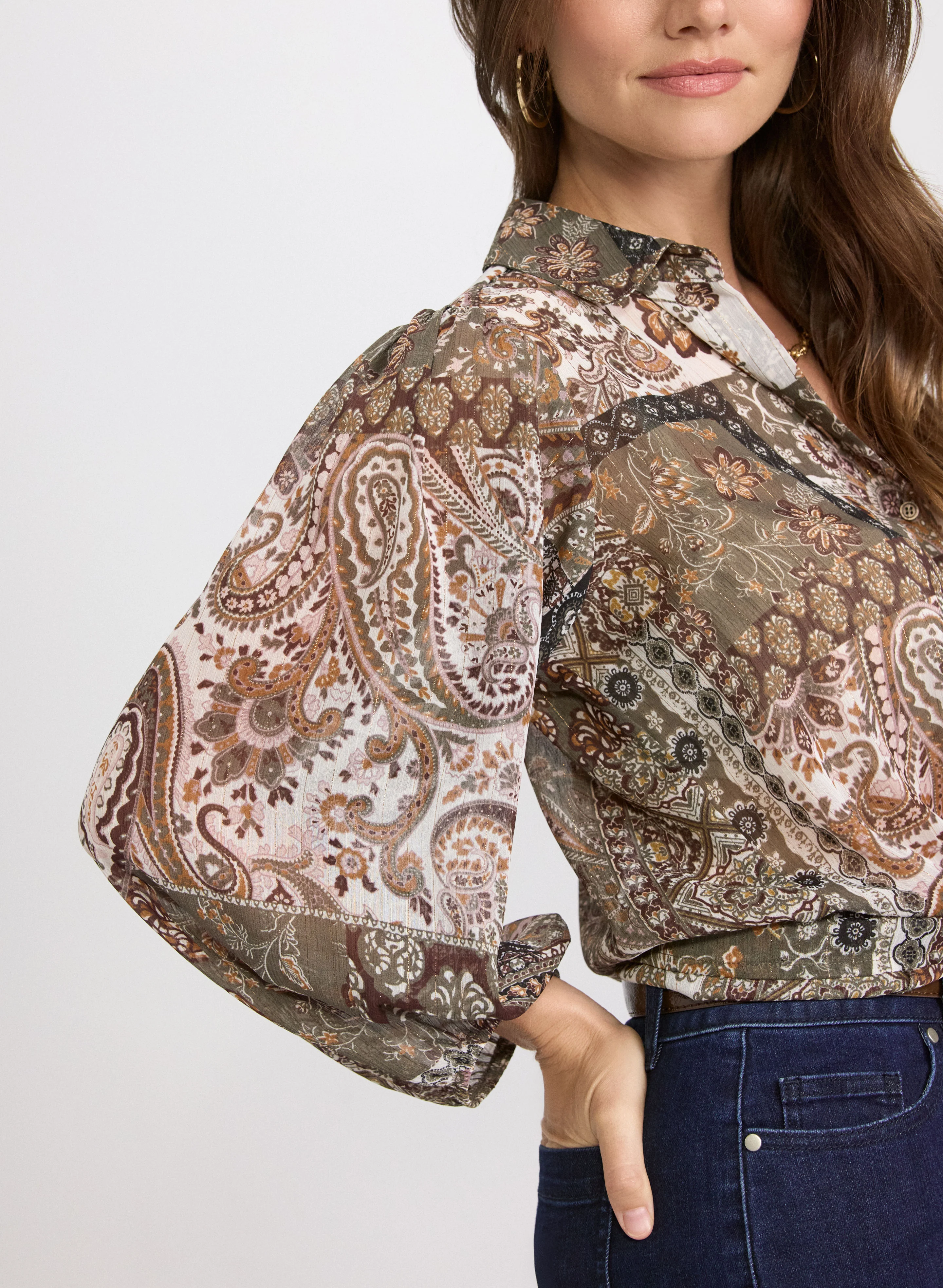 Paisley Patchwork Blouse - Image 2