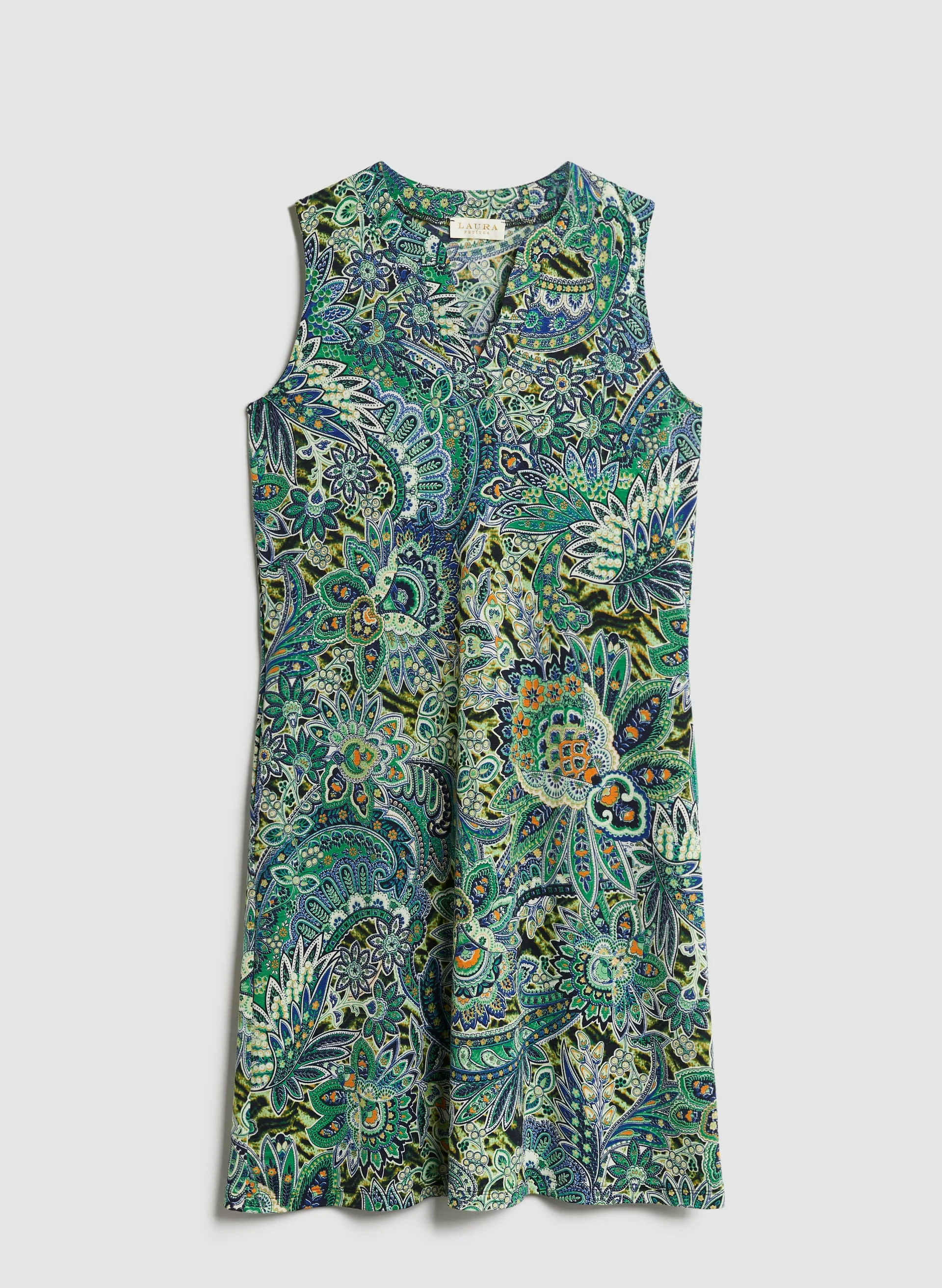 Paisley Print A-Line Dress - Image 6