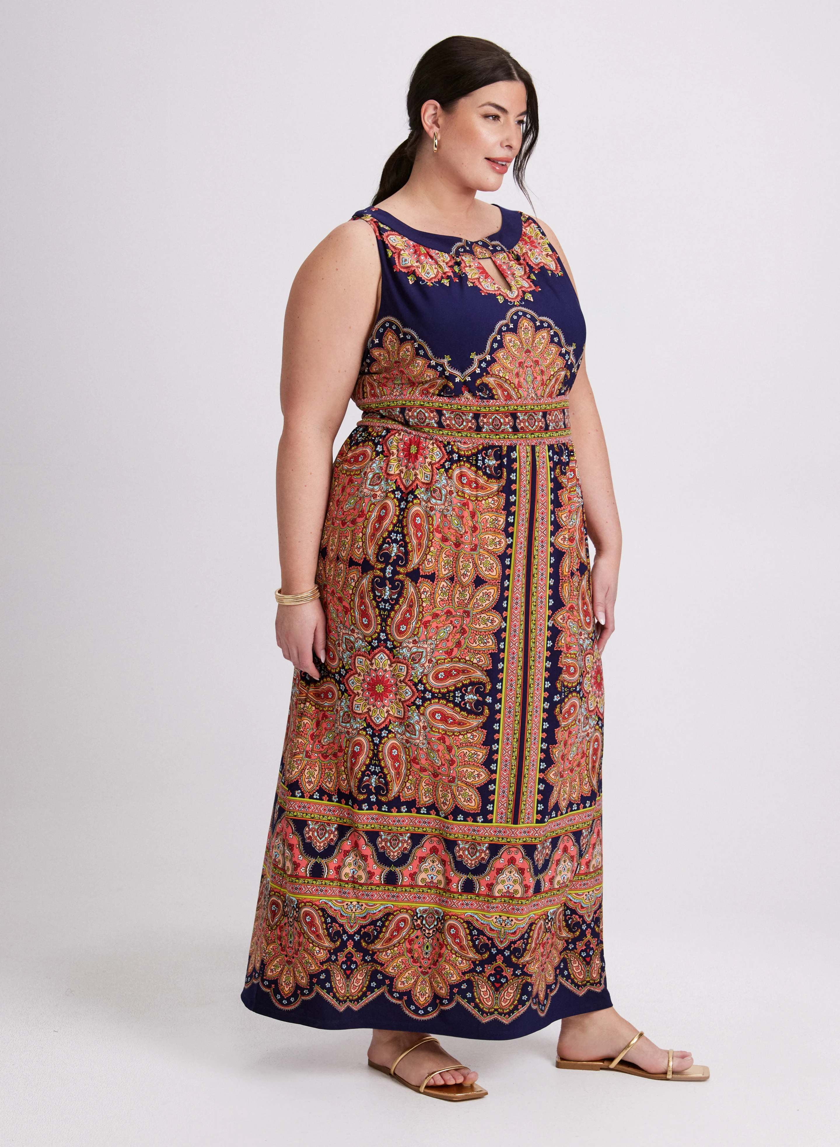 Paisley Print Maxi Dress - Image 2